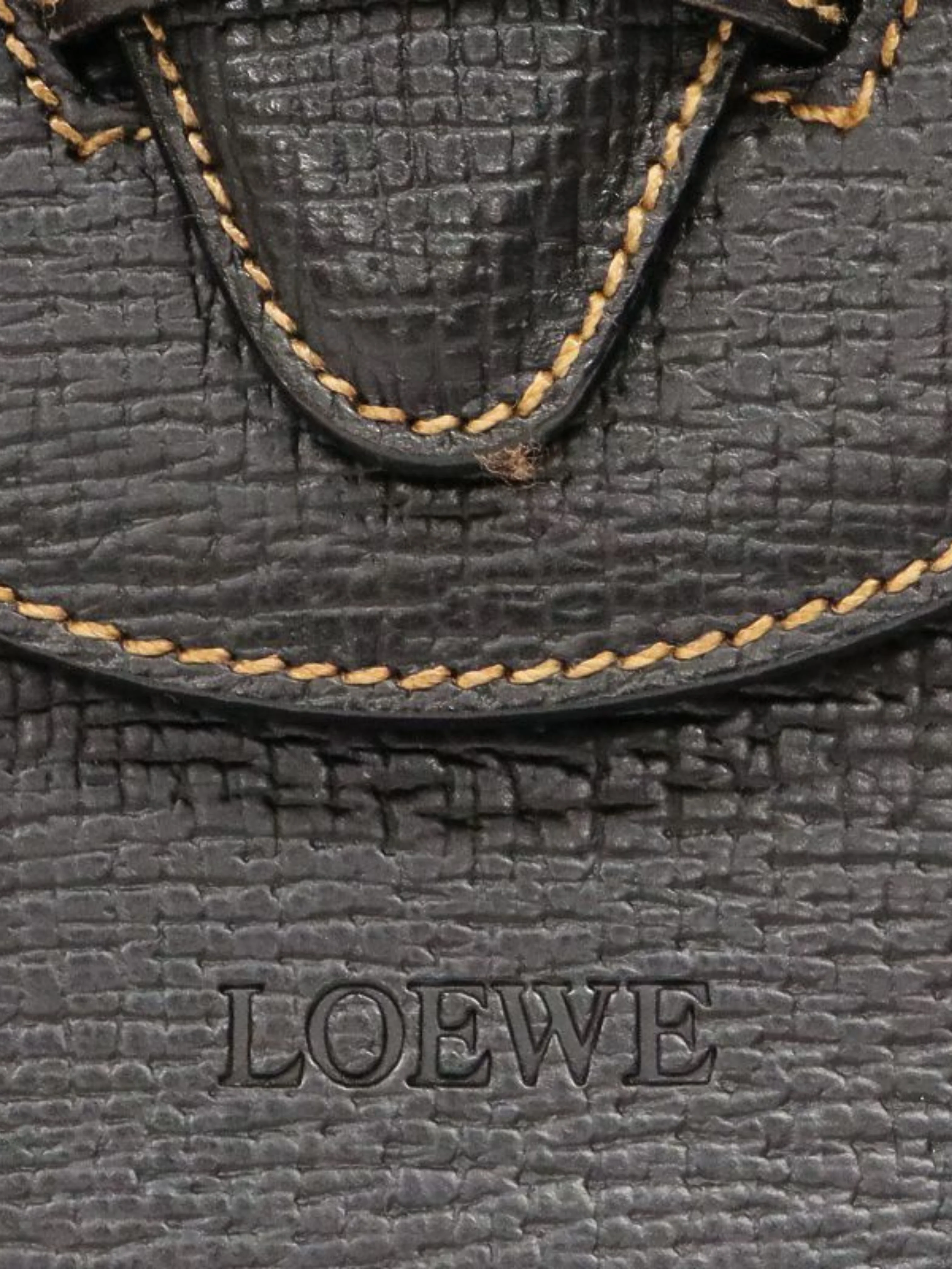 Loewe 1990s Black Leather Barcelona Handbag - Image 7