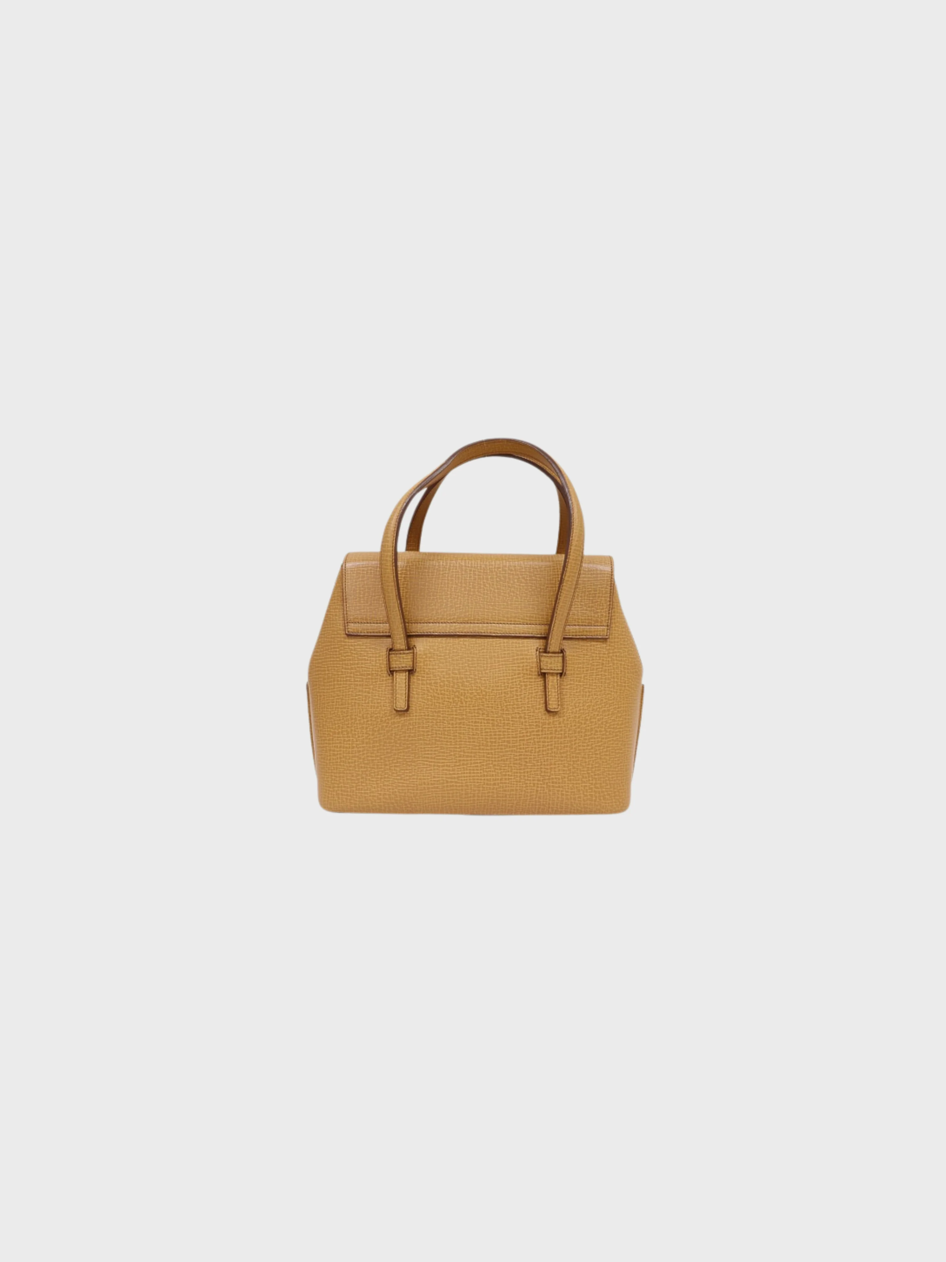 Loewe 1990s Beige Leather Logo 2Way Bag - Image 2