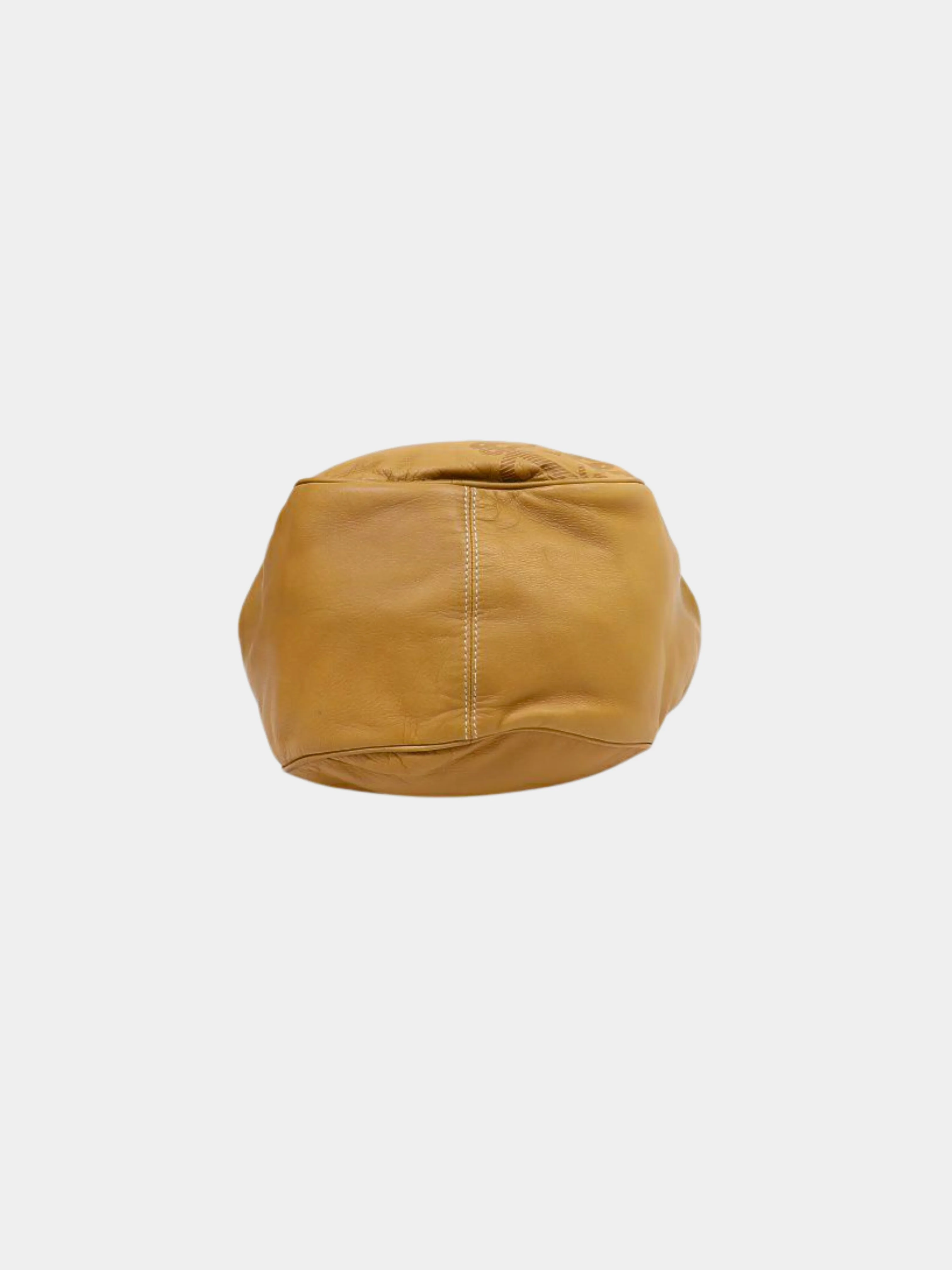 Loewe 2000s Beige Nappa Leather Anagram Shoulder Bag - Image 4
