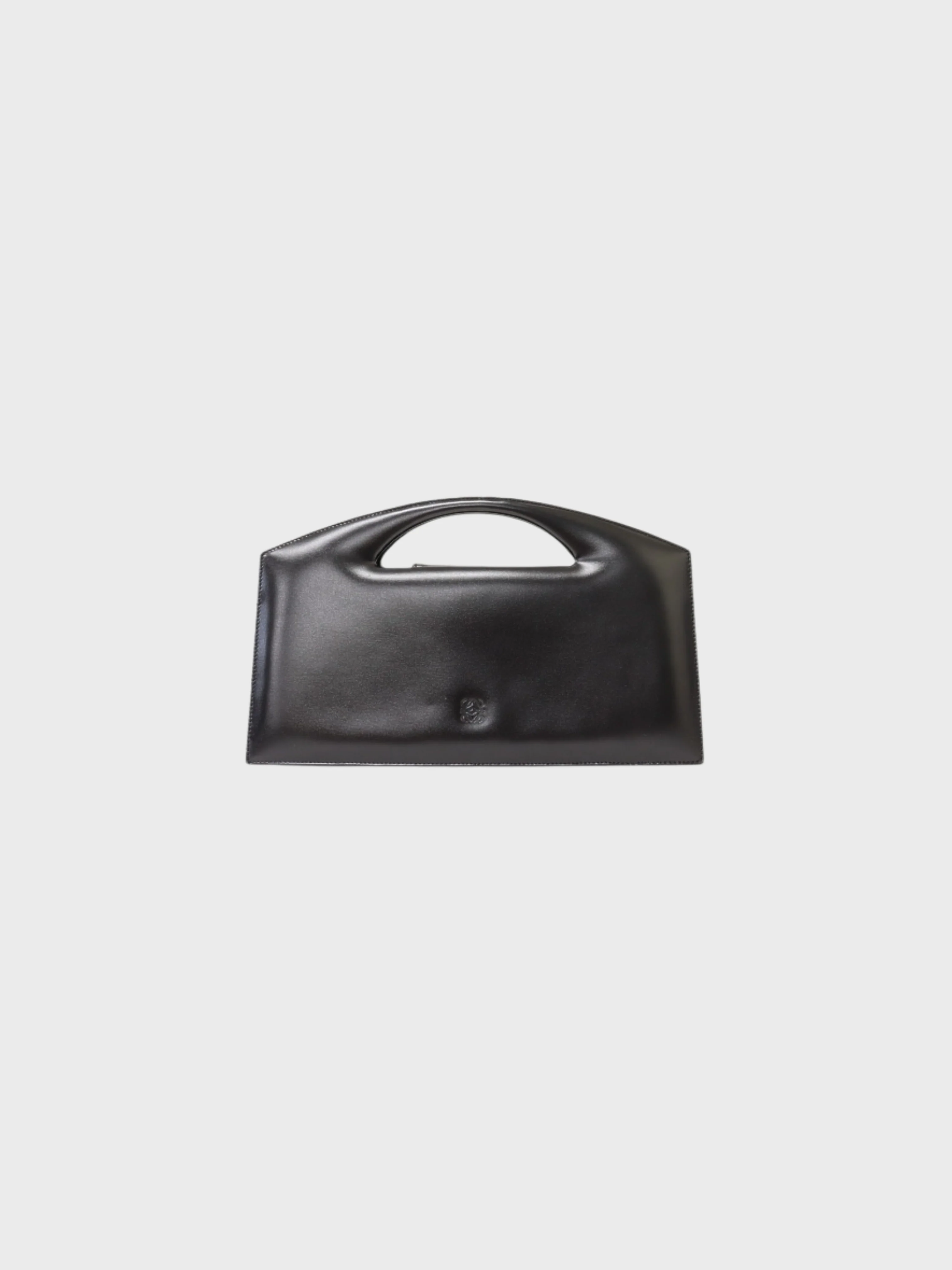 Loewe 2000s Black Leather Anagram Handbag