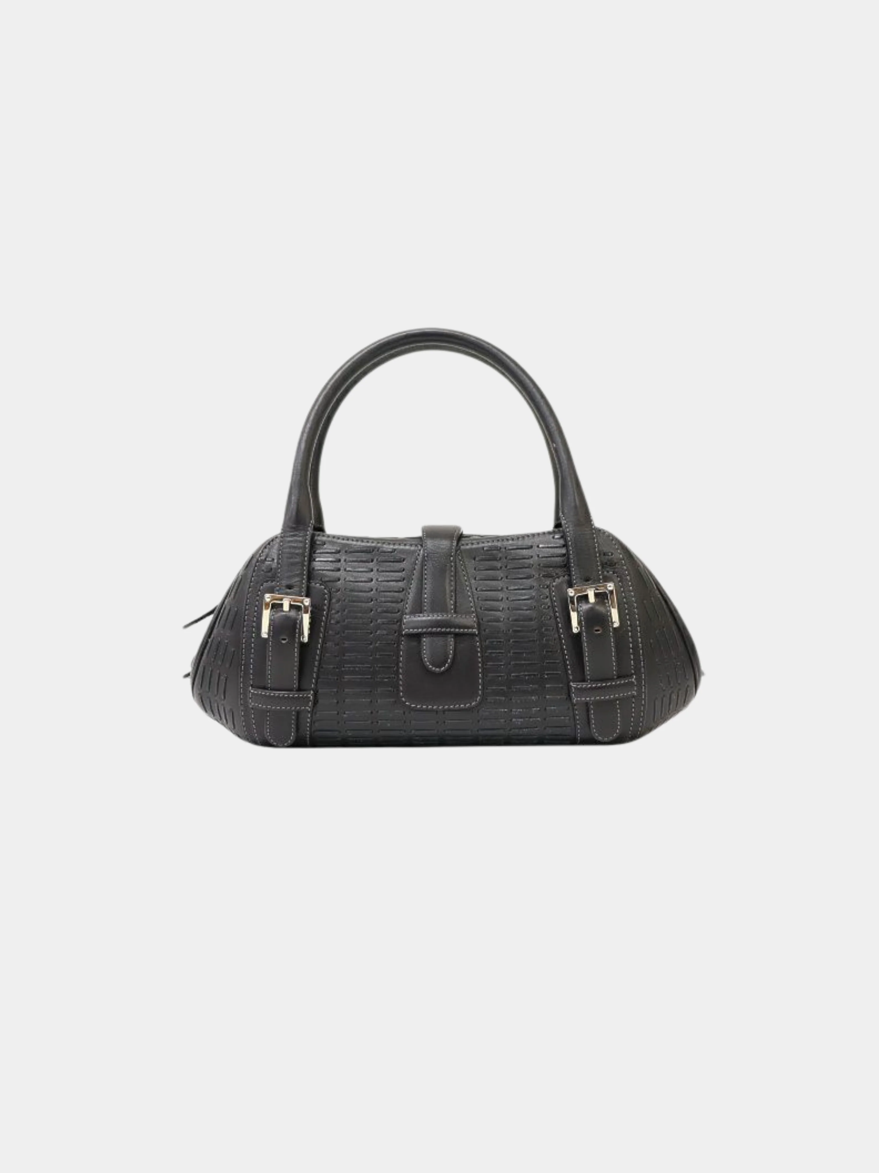 Loewe 2000s Black Leather Senda Bag