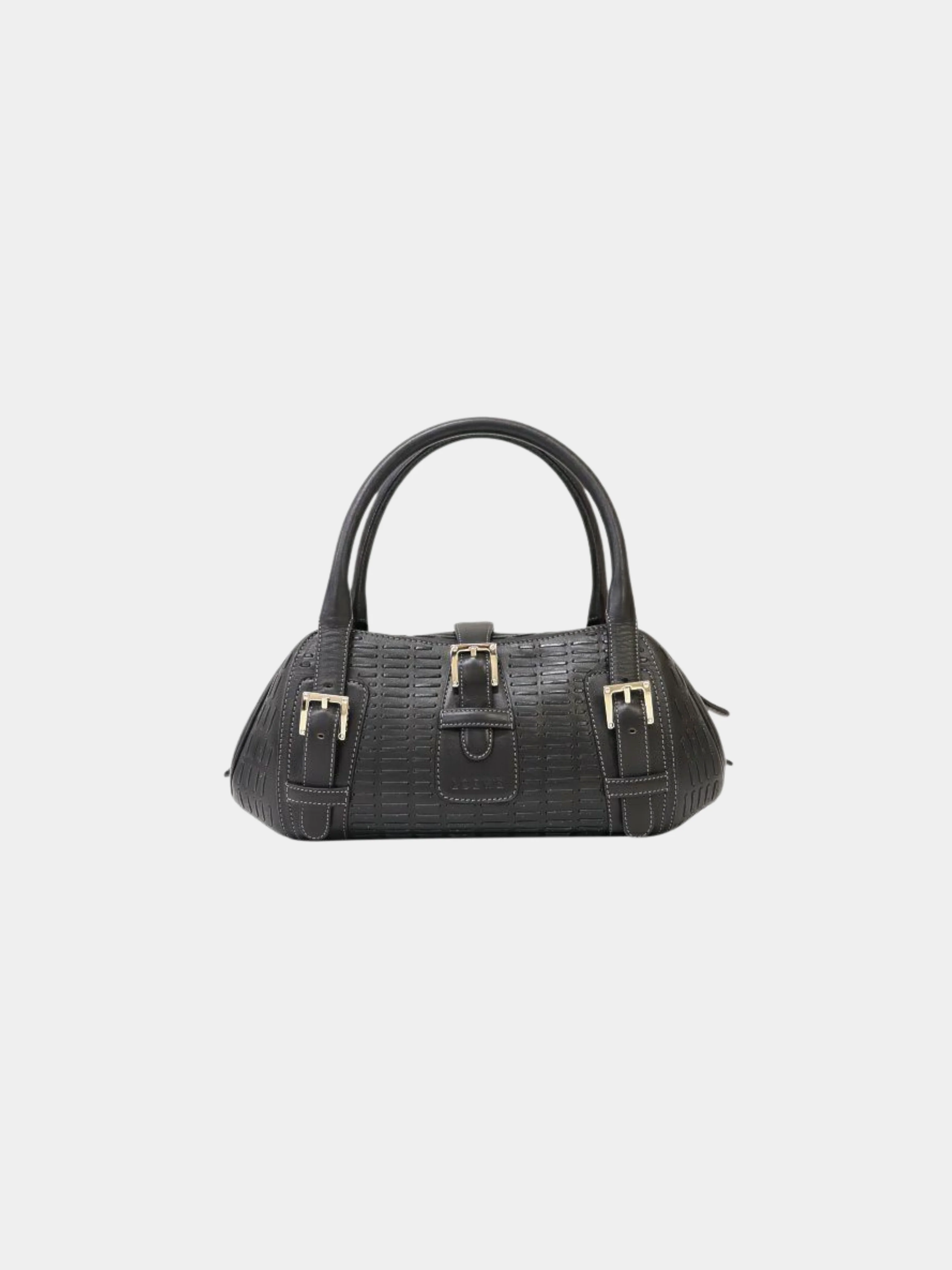 Loewe 2000s Black Leather Senda Bag - Image 2