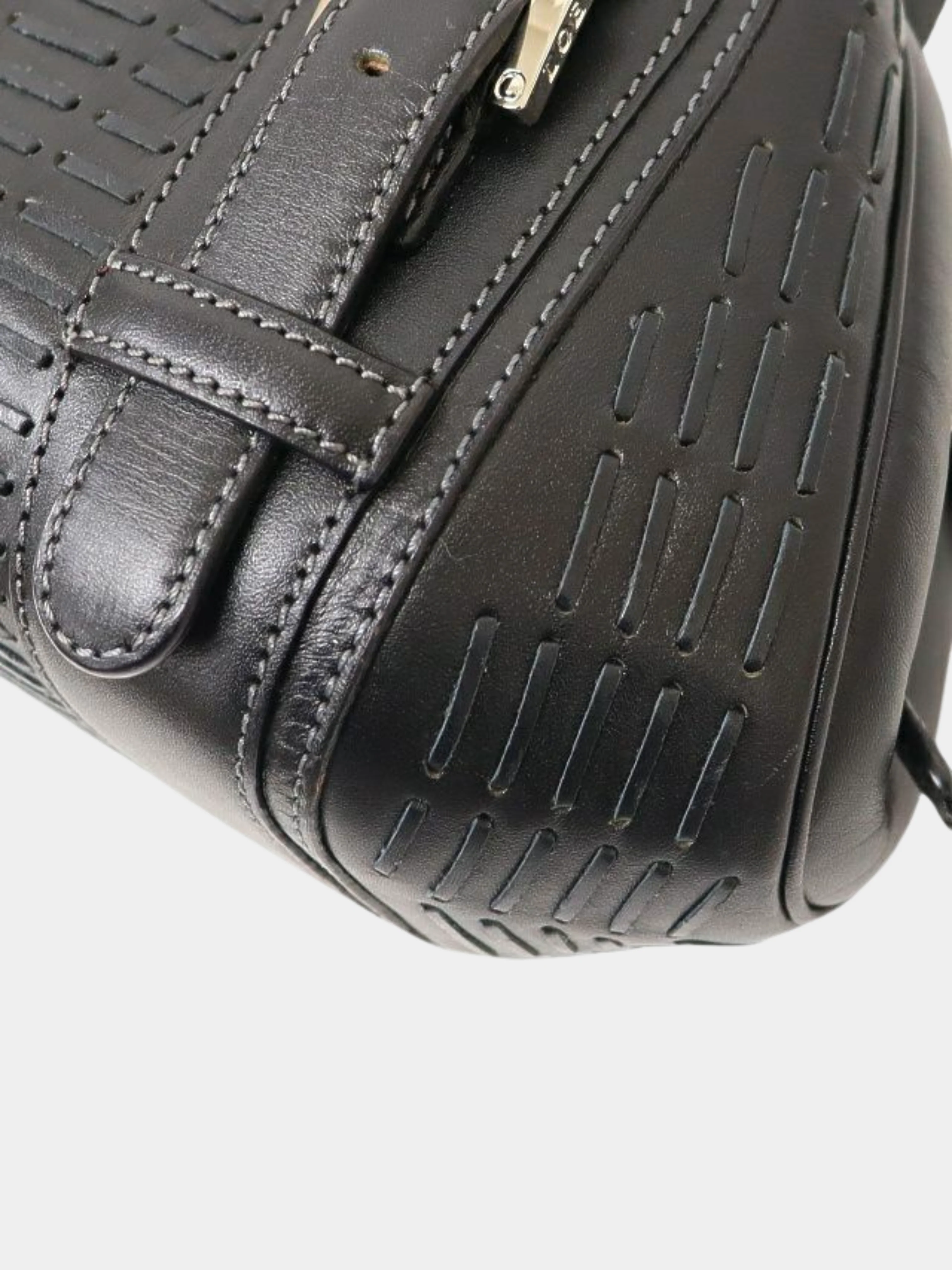Loewe 2000s Black Leather Senda Bag - Image 5