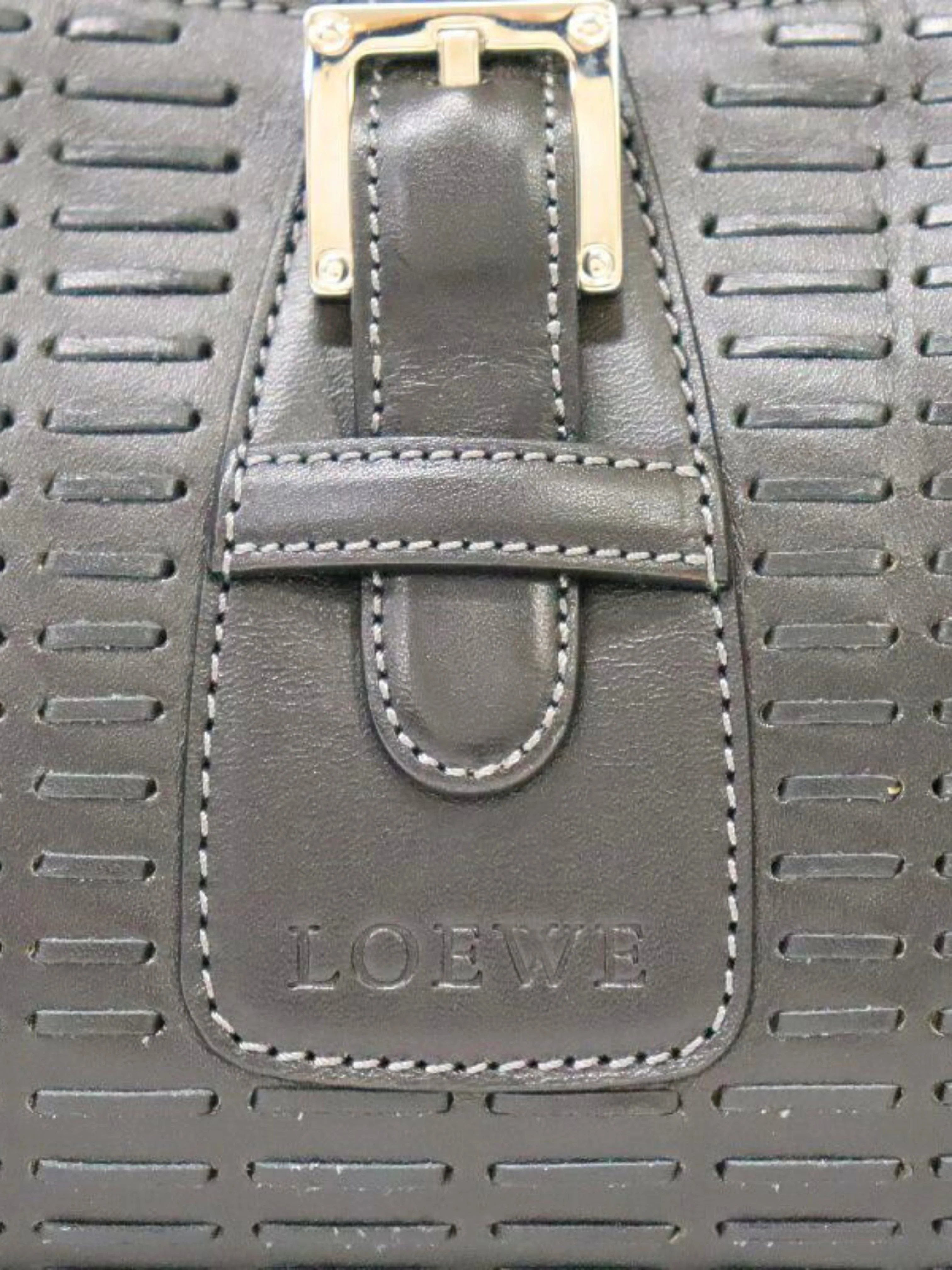 Loewe 2000s Black Leather Senda Bag - Image 9