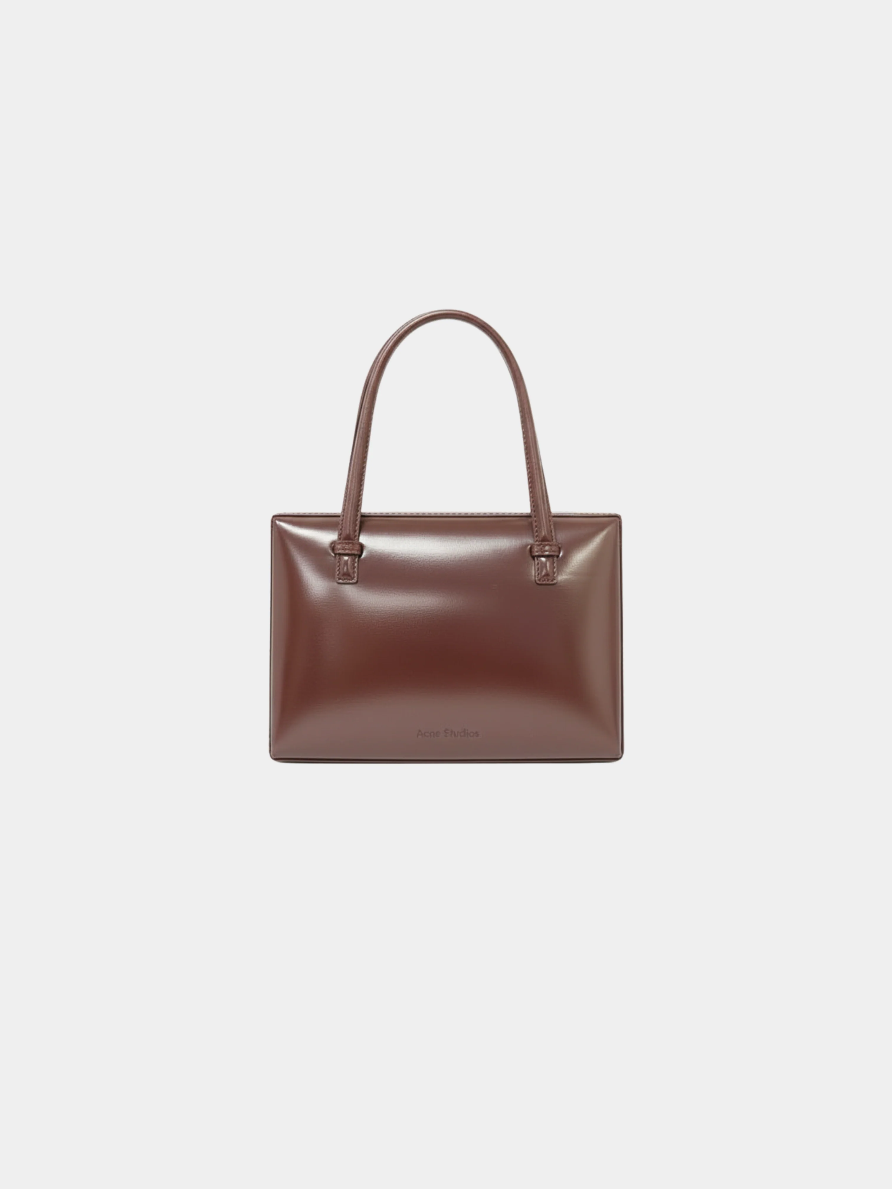 Loewe 2000s Bordeaux Calf Leather Logo Mini Handbag - Image 2