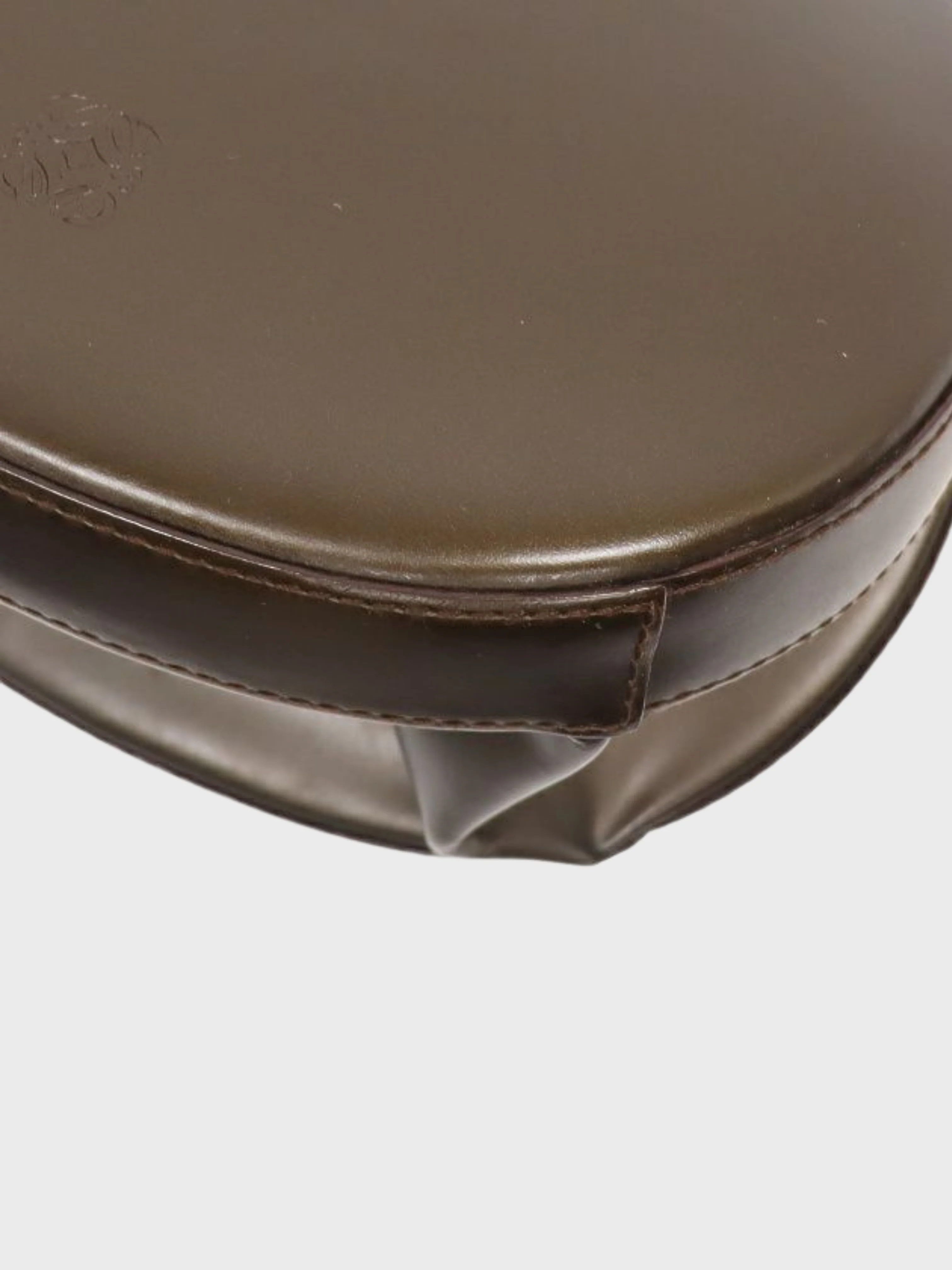 Loewe 2000s Brown Leather Anagram Round Top Handle Bag - Image 5
