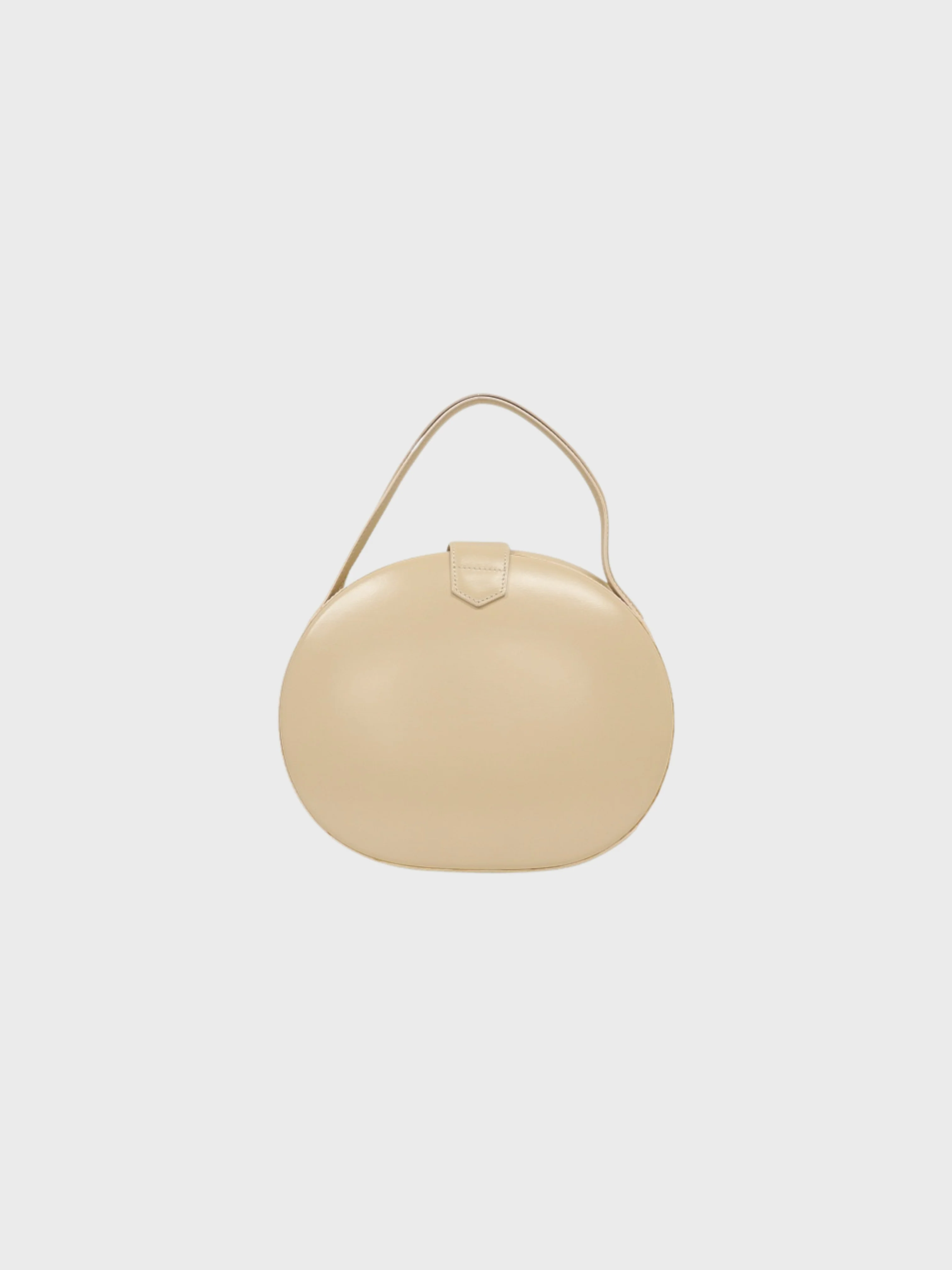 Loewe 2000s Ivory Leather Anagram Round Handbag - Image 2