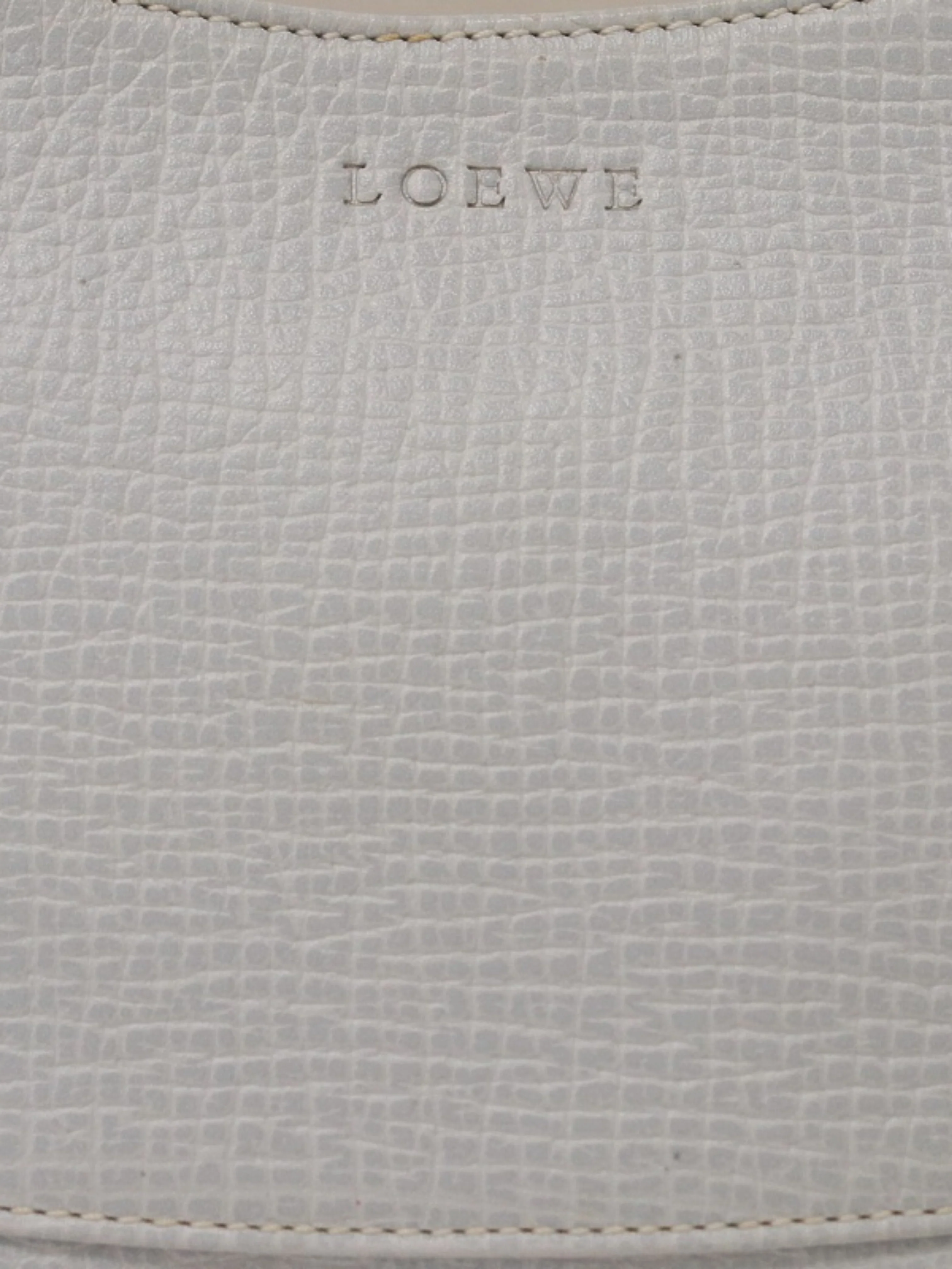 Loewe 2000s Light Blue Leather Logo One-Shoulder Bag - Image 8