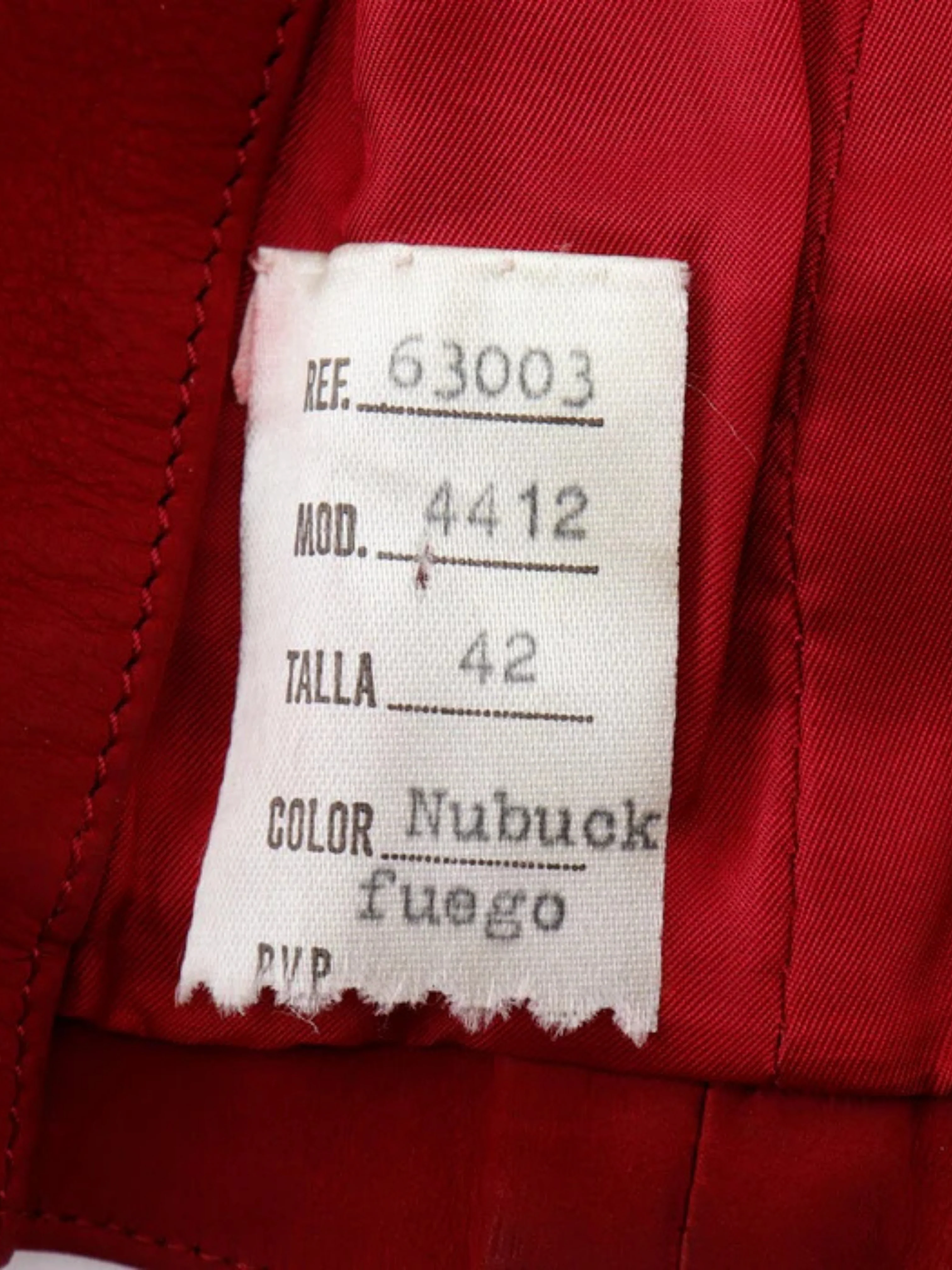 Loewe 1980 Red Leather Tailored Jacket - Image 3