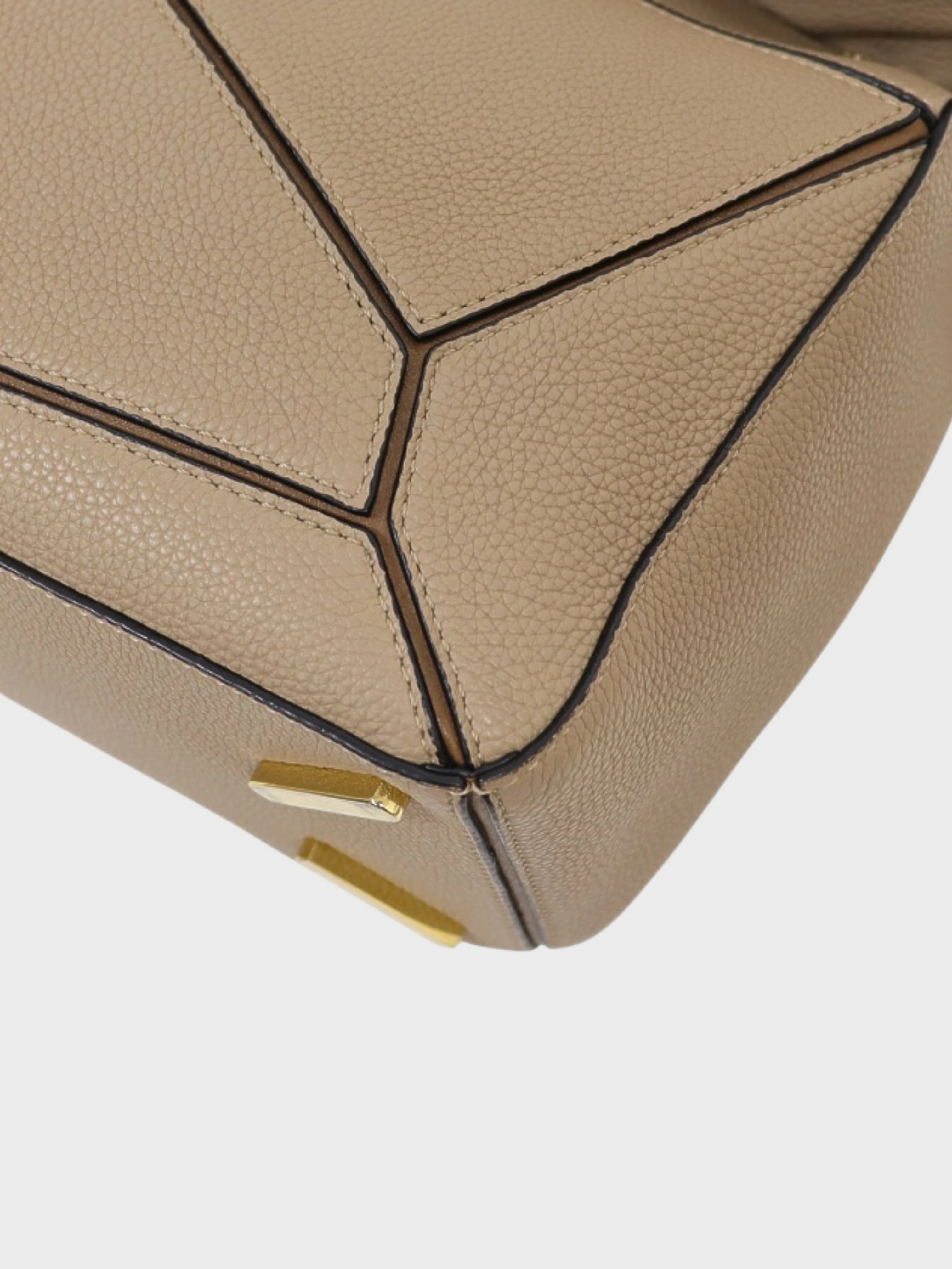 Loewe 2010s Beige Brown Leather Puzzle Medium Bag - Image 5