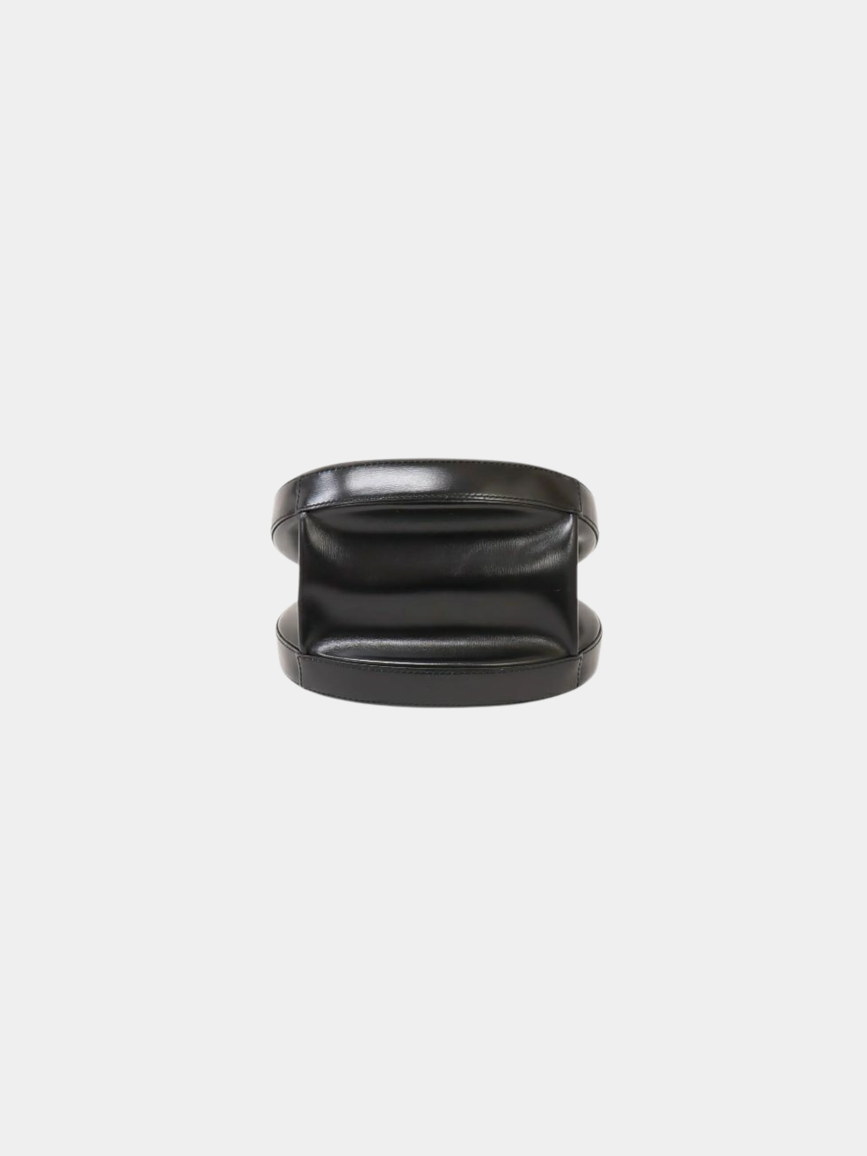 Loewe 2010s Black Calf Leather Anagram Round 2-Way Bag - Image 4