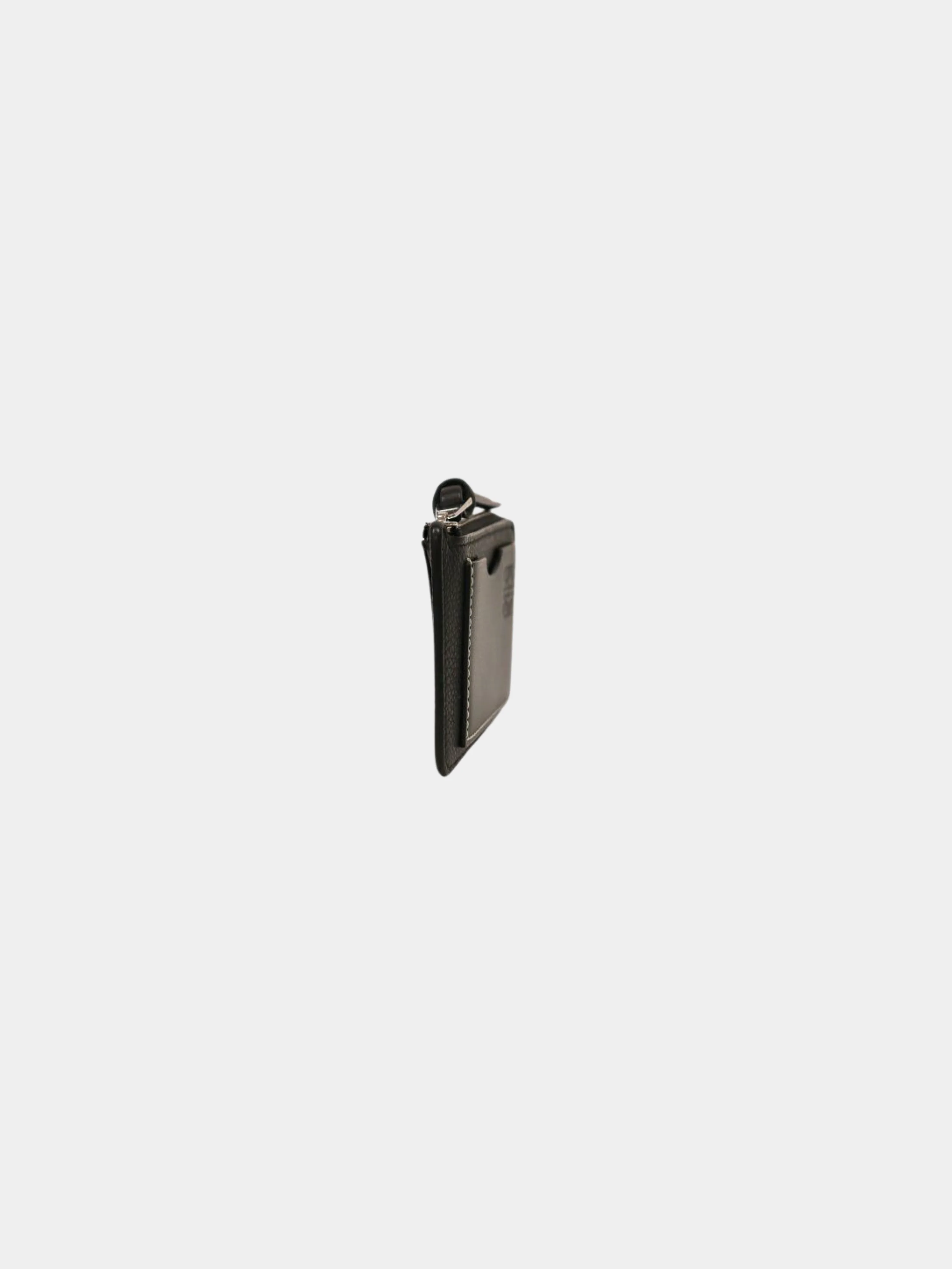Loewe 2010s Black Leather Anagram Coin Card Holder - Image 3