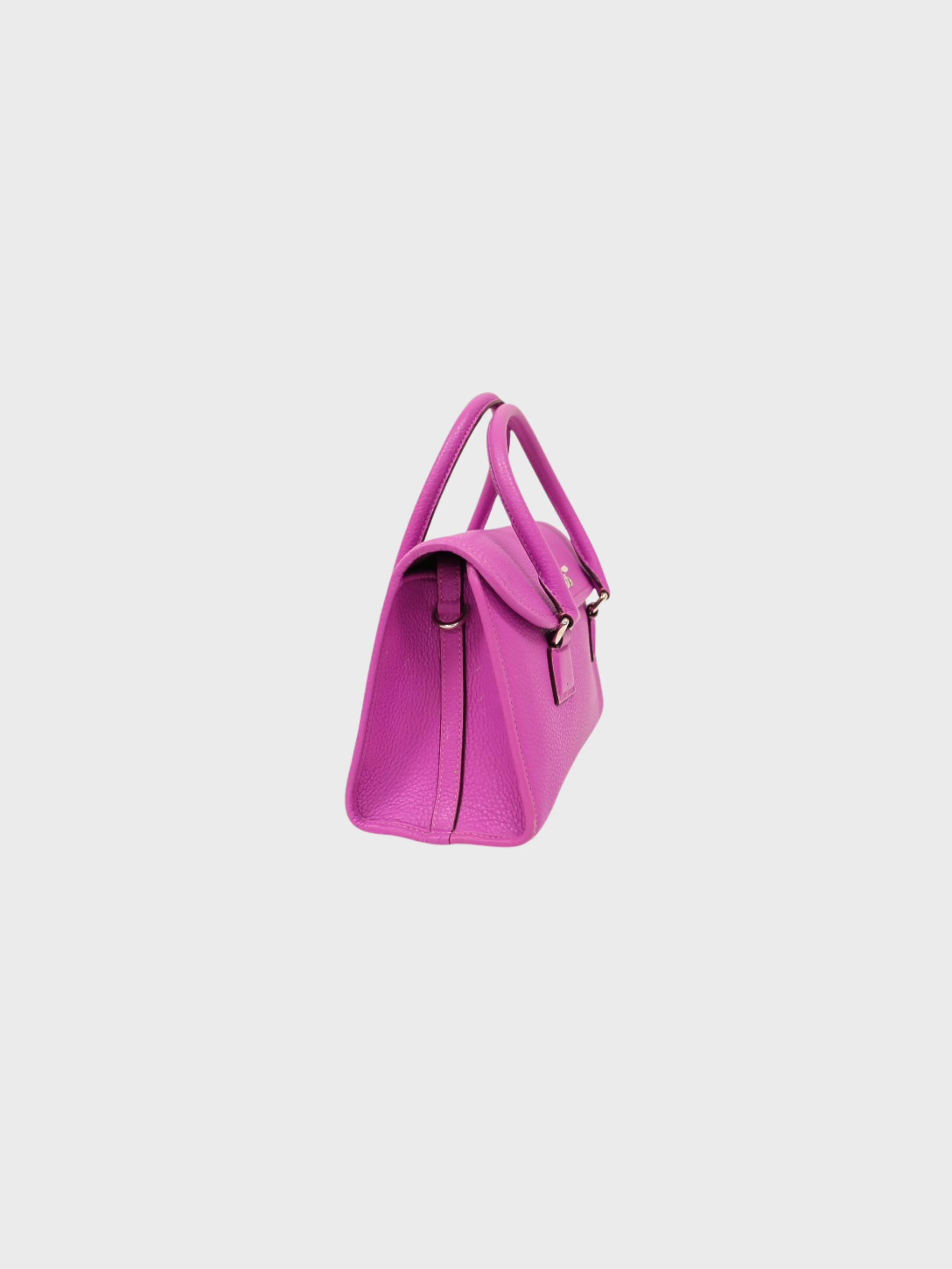 Loewe 2010s Purple Leather Alamo 28 Bag - Image 3