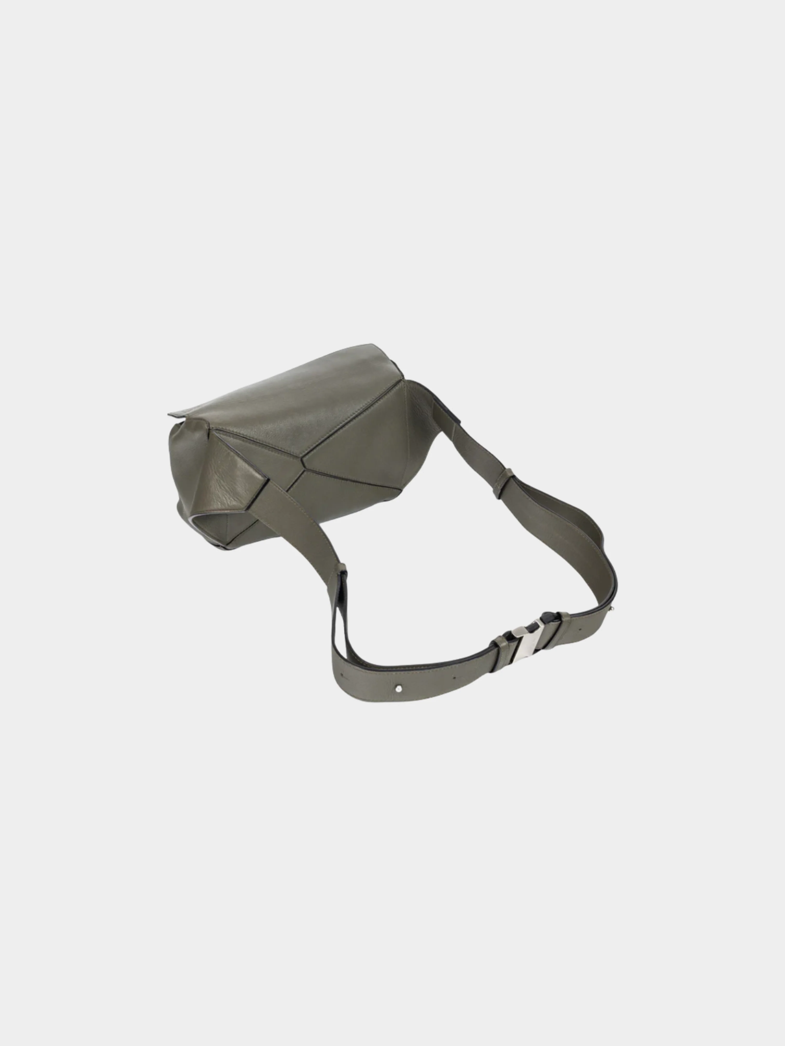 Loewe 2010s Puzzle Khaki Green Classic Calfskin Bumbag - Image 4