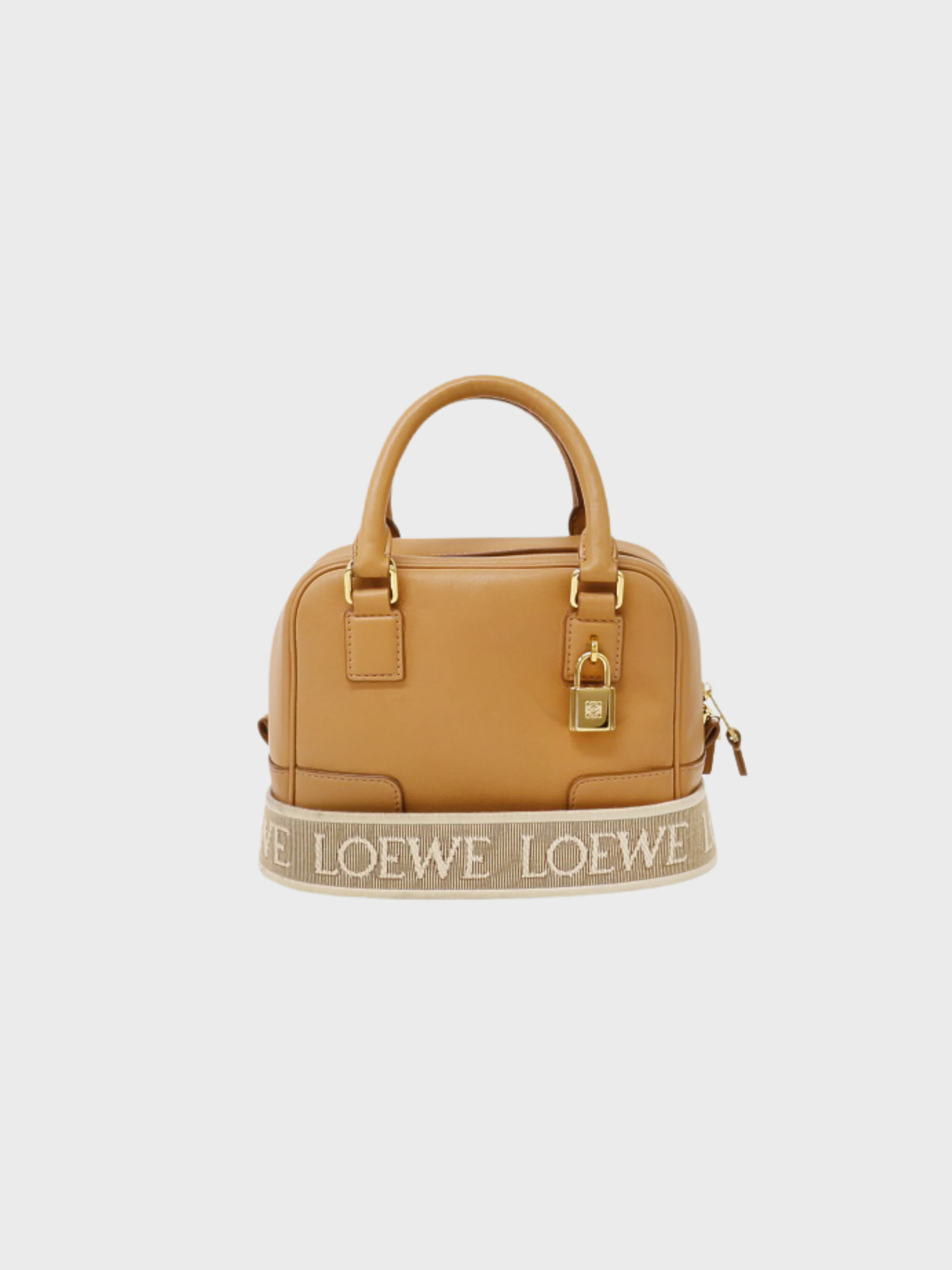 Loewe AW 2021 Beige Leather Amazona 16 Bag