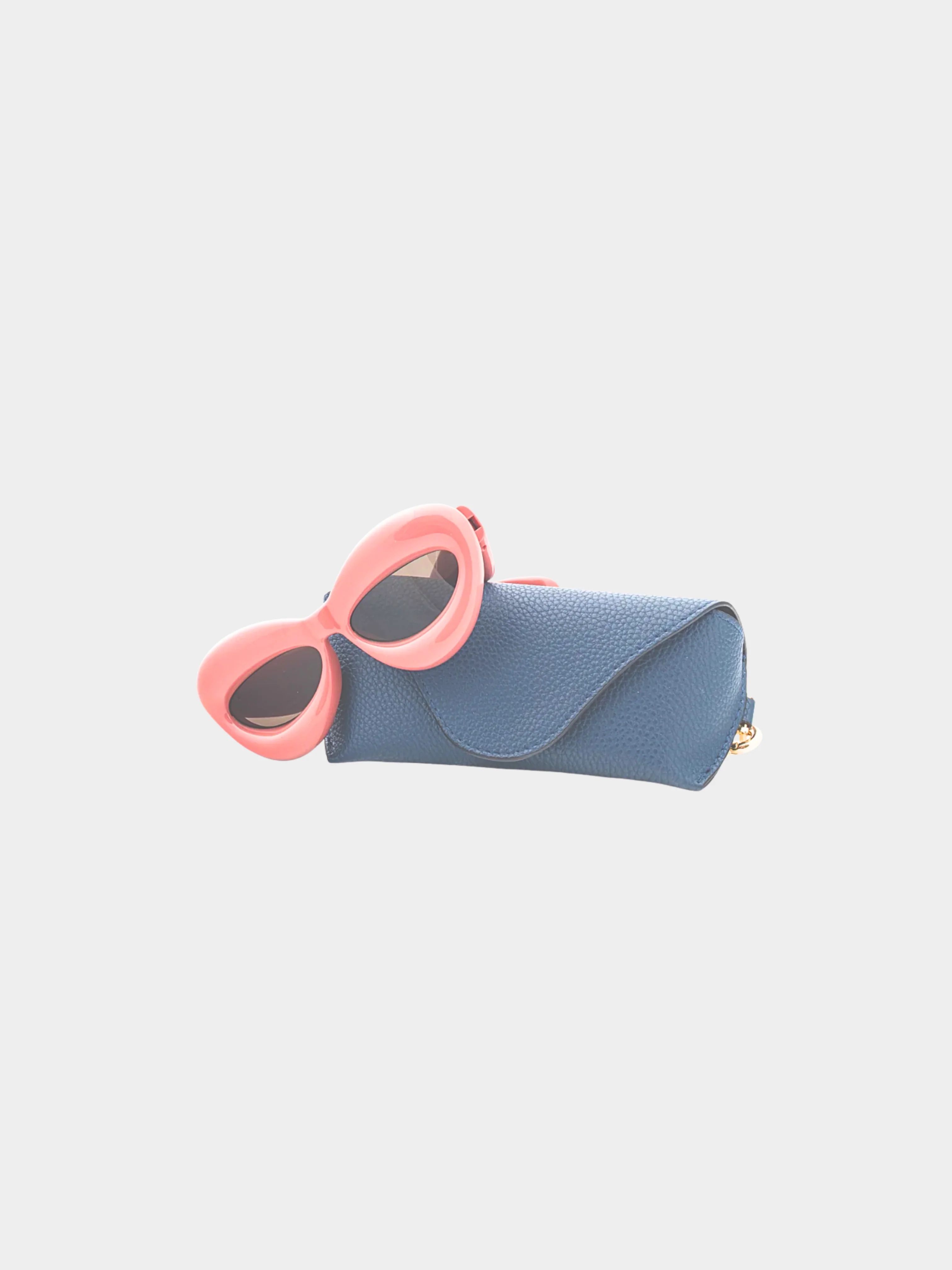 Loewe 2023 Shiny Pink Cat Eye Inflated Sunglasses - Image 8