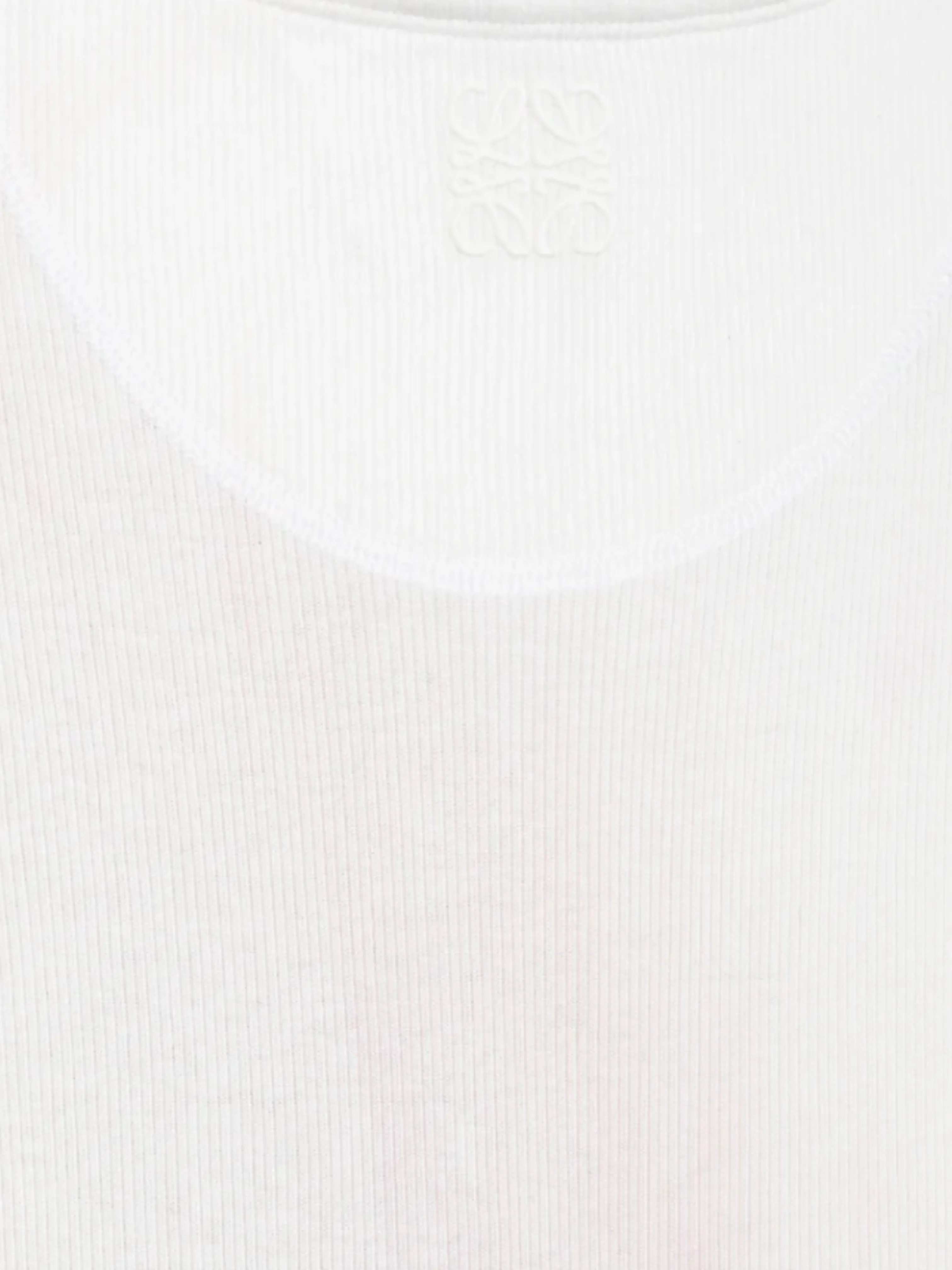 Loewe SS 2023 White Anthurium Floral Ribbed-Cotton Maxi Tank Dress - Image 4