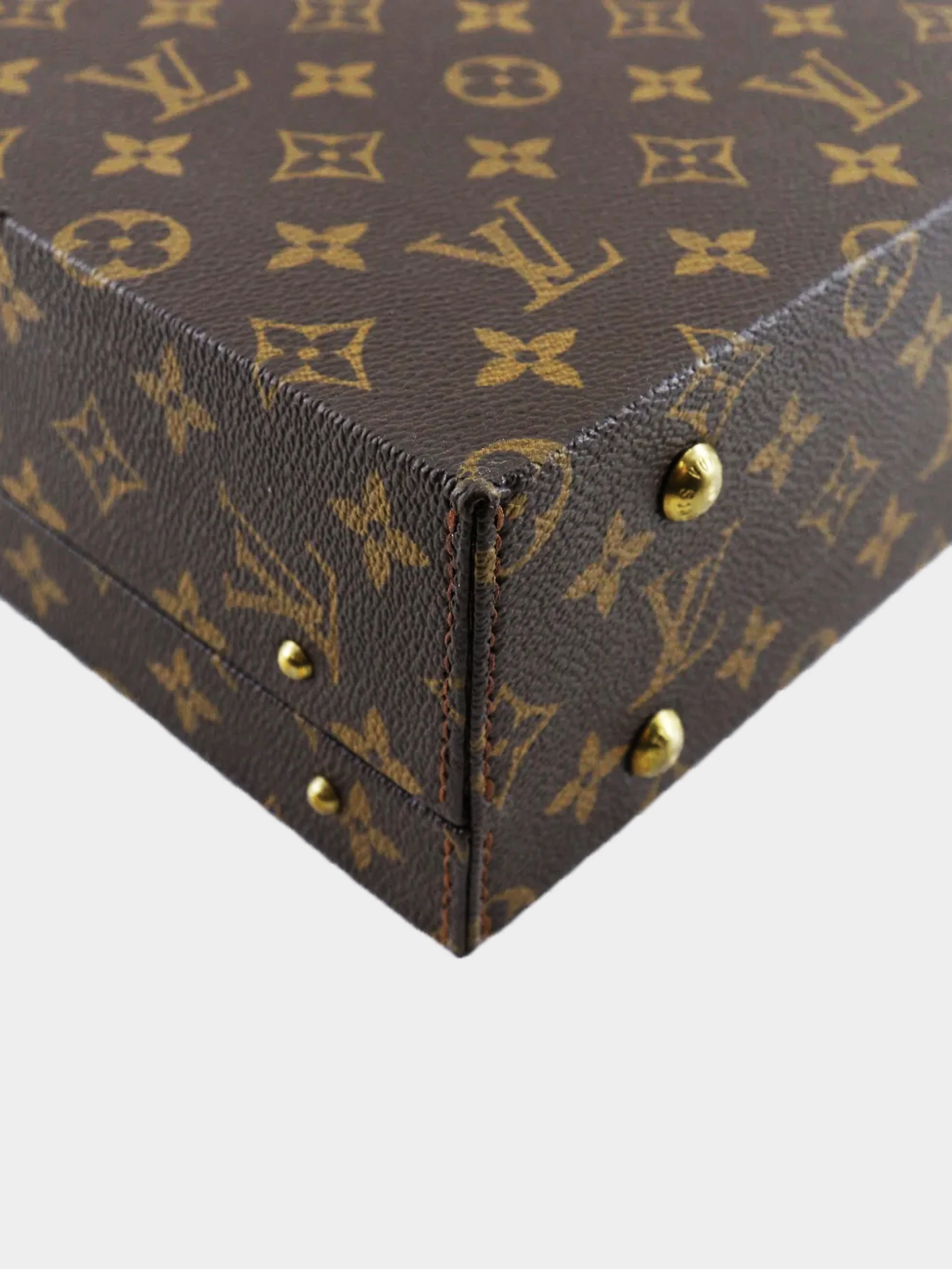 Louis Vuitton 1990s Brown Monogram Briefcase - Image 3