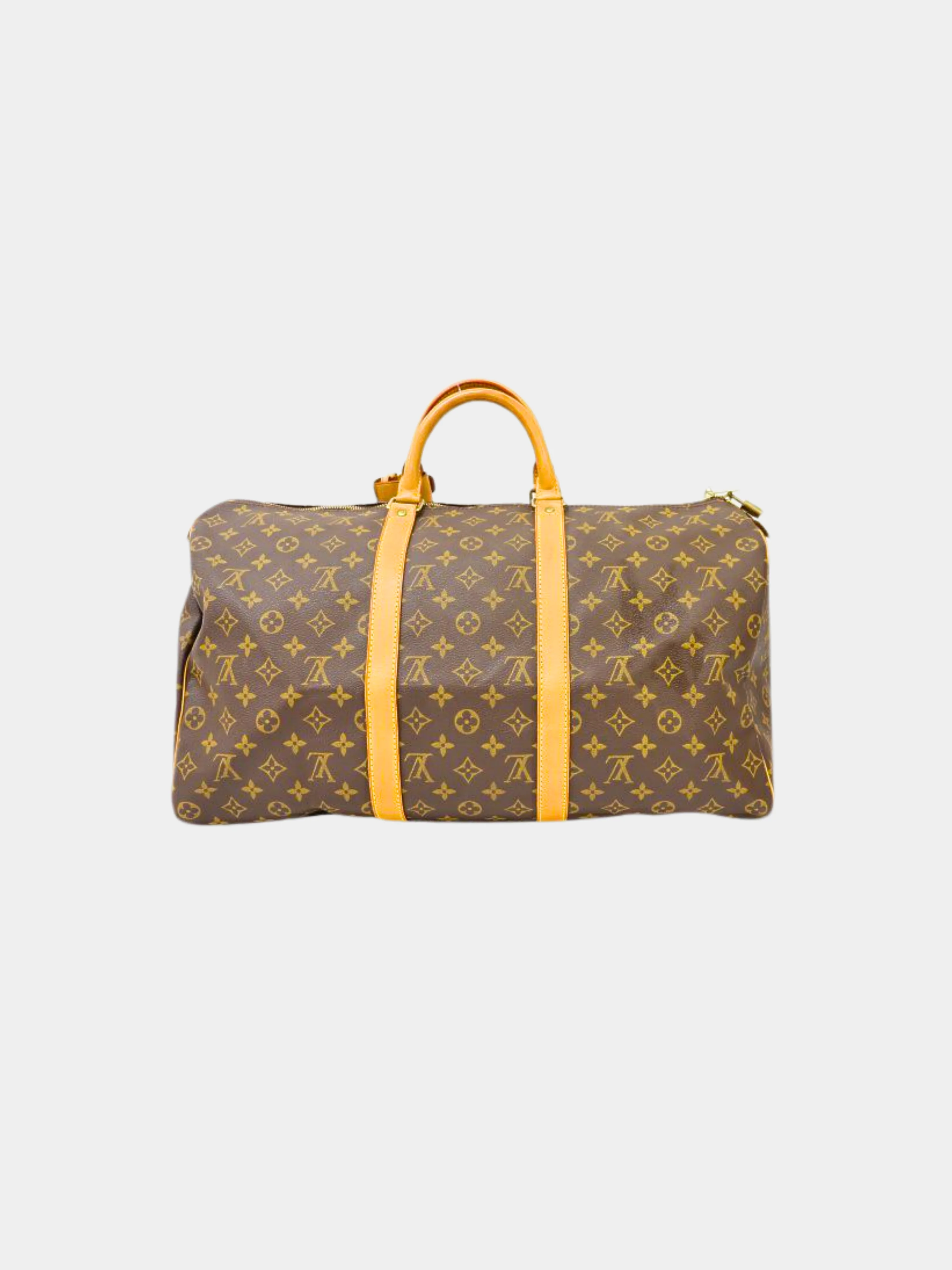 Louis Vuitton 1996 Brown Monogram Keepall 50 Travel Bag - Image 2