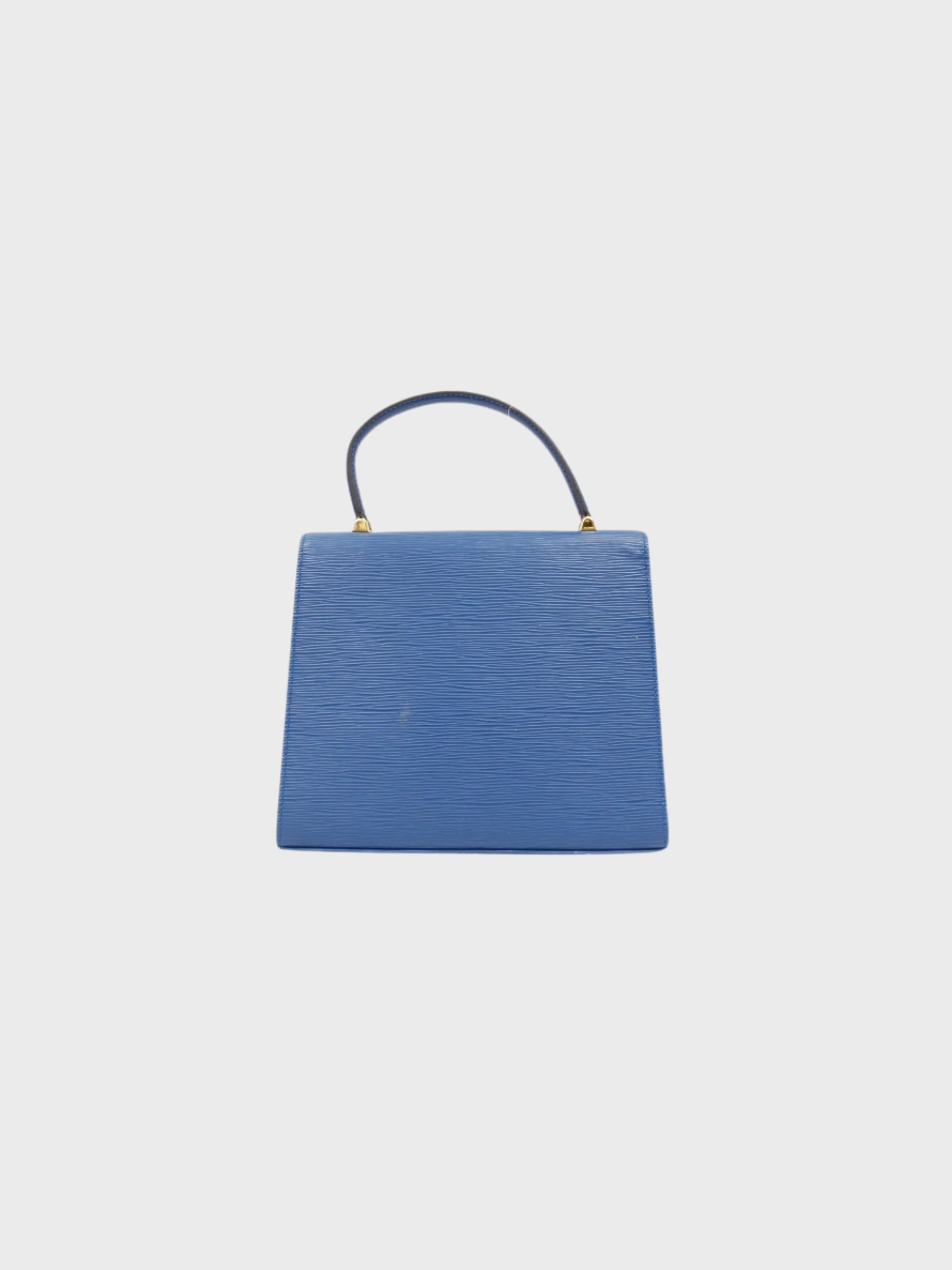 Louis Vuitton 1996 Toledo Blue Epi Leather Malesherbes Bag - Image 2
