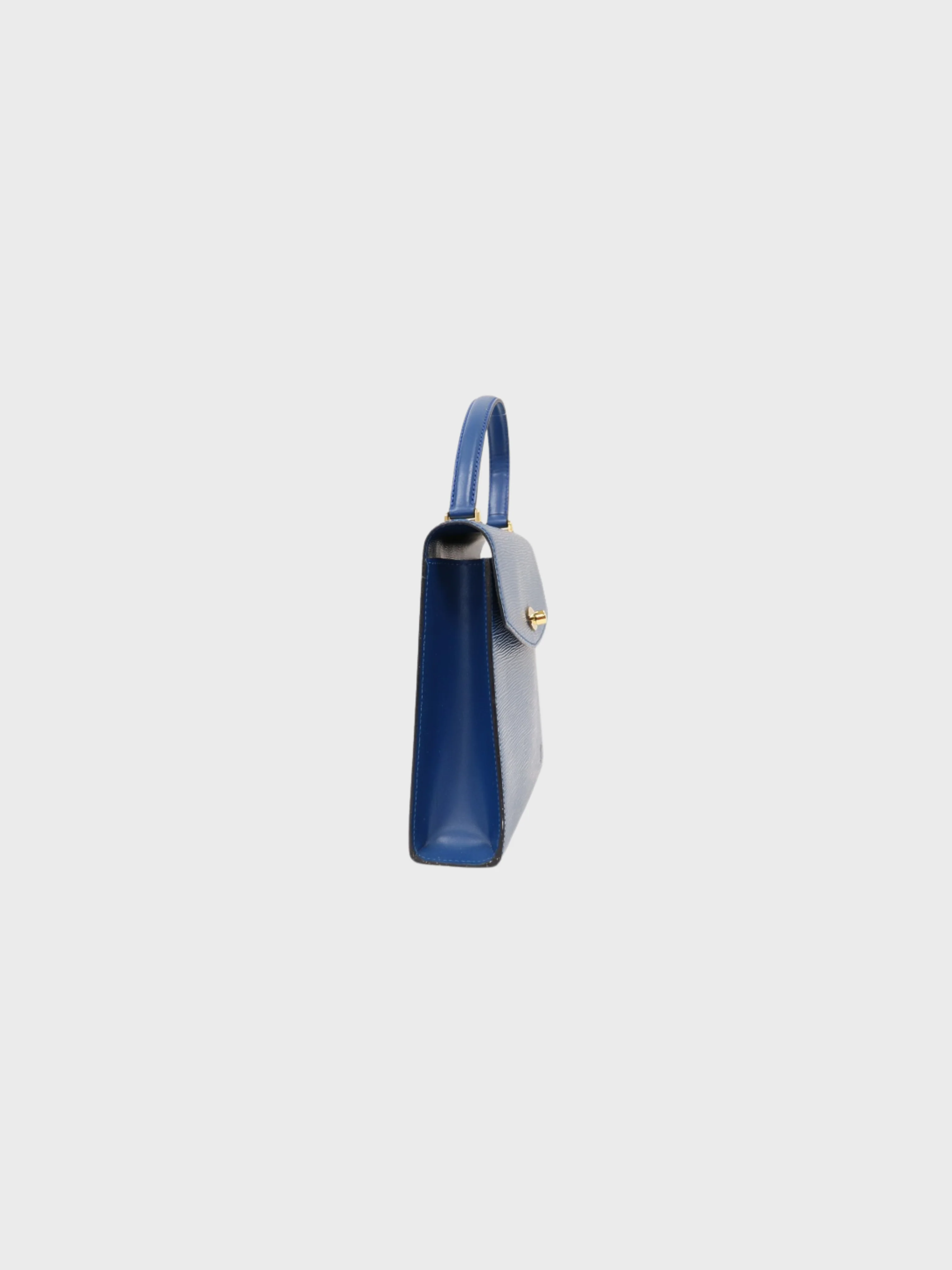 Louis Vuitton 1996 Toledo Blue Epi Leather Malesherbes Bag - Image 3