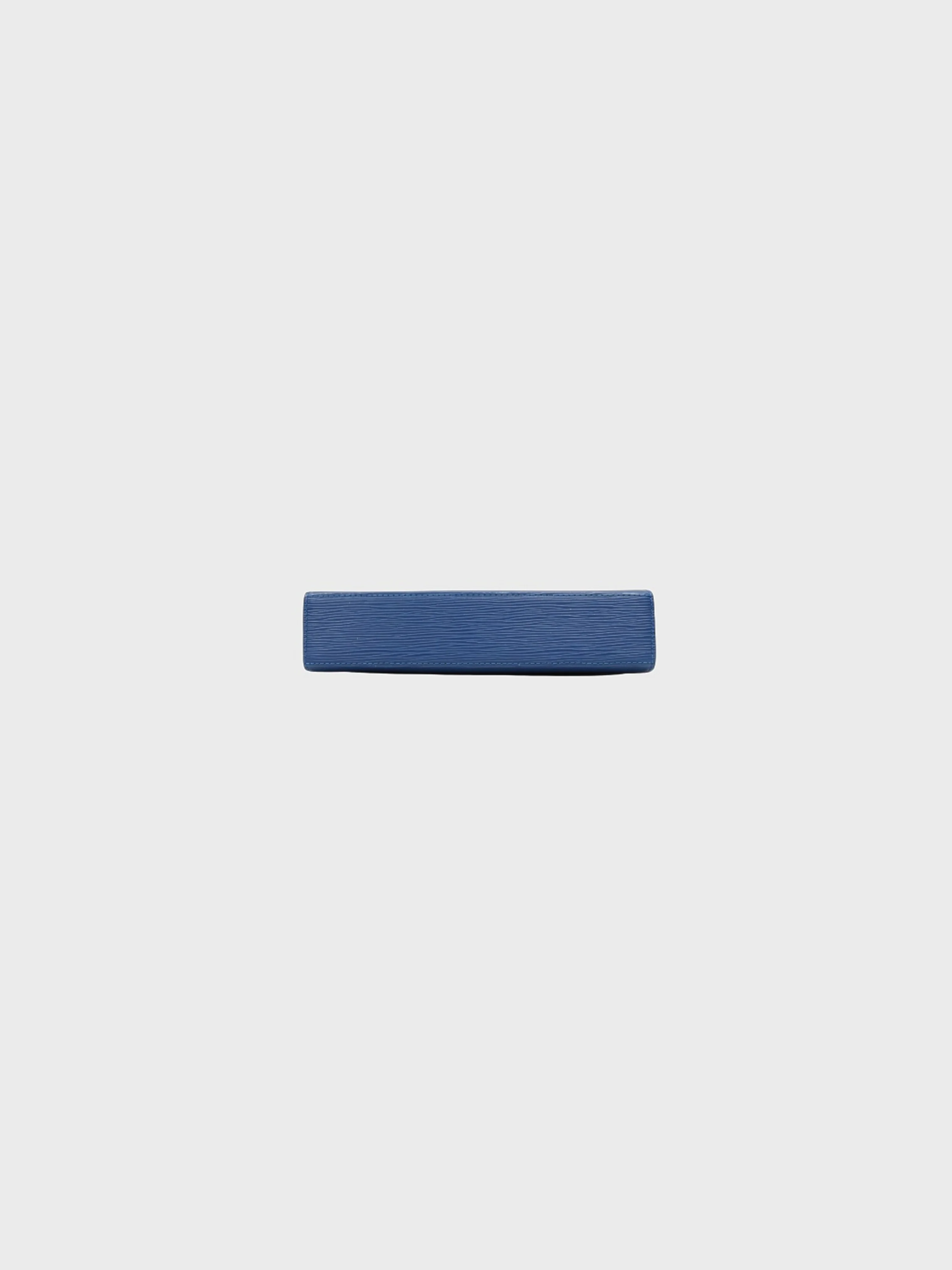 Louis Vuitton 1996 Toledo Blue Epi Leather Malesherbes Bag - Image 4