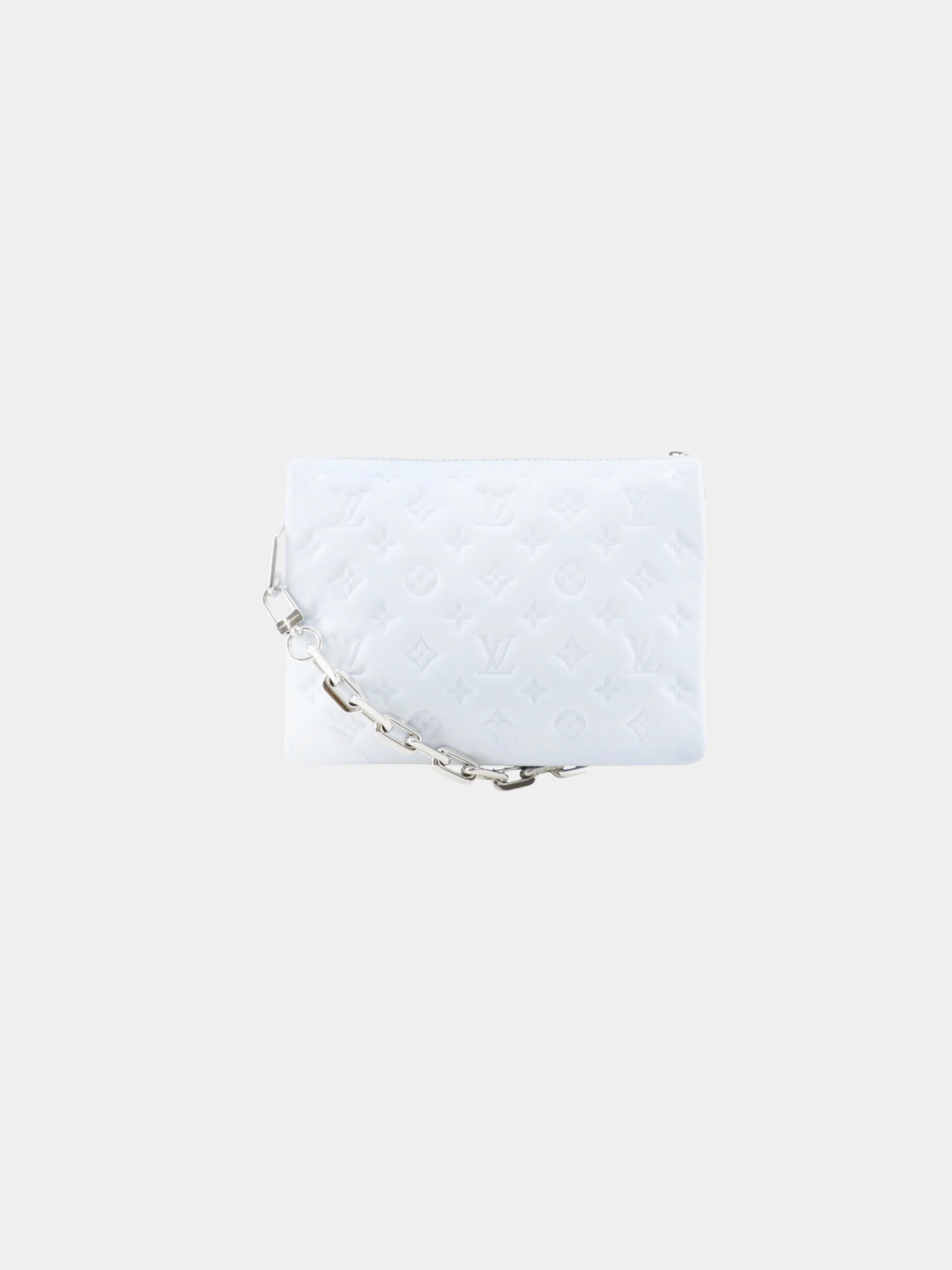 Louis Vuitton 2000s Blue Glacier Lambskin Kussan PM Shoulder Bag