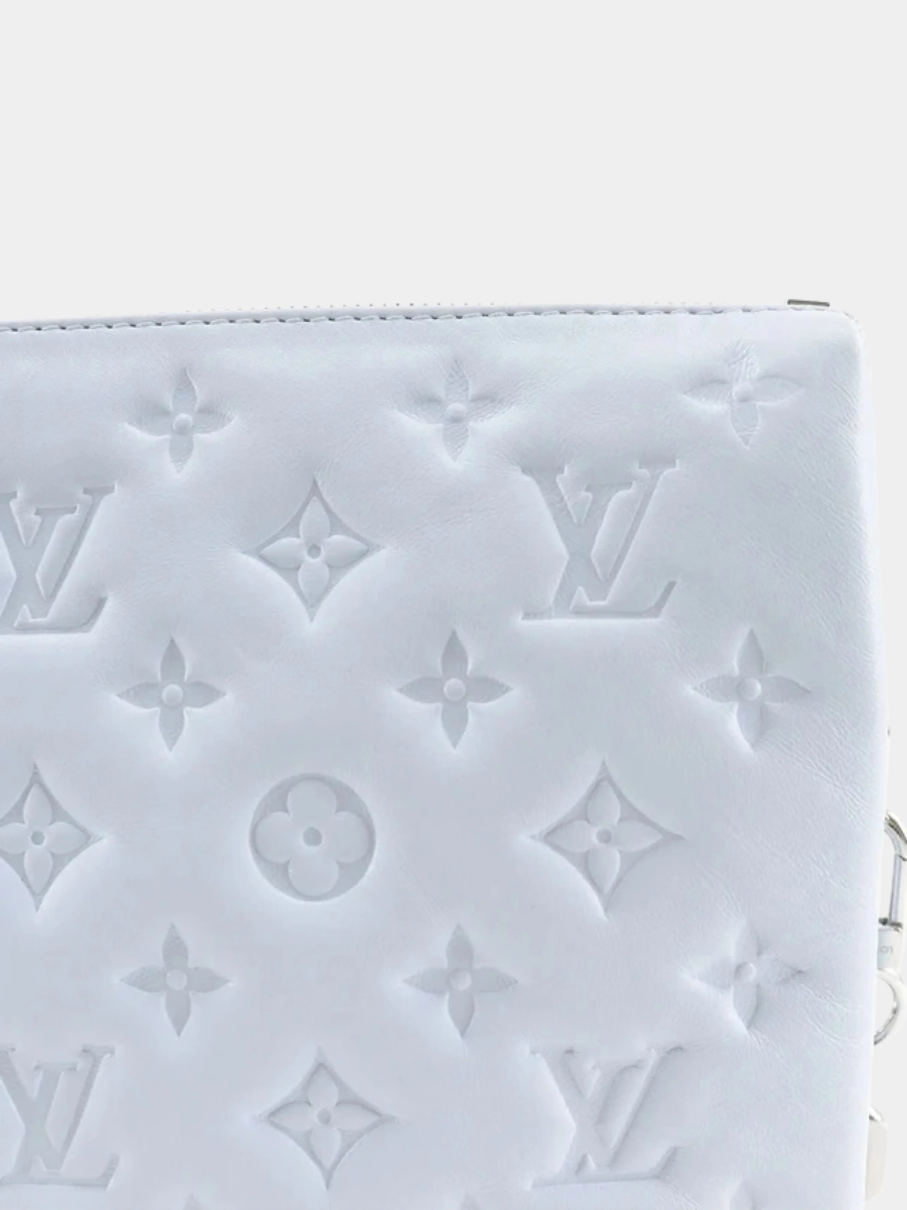Louis Vuitton 2000s Blue Glacier Lambskin Kussan PM Shoulder Bag - Image 5