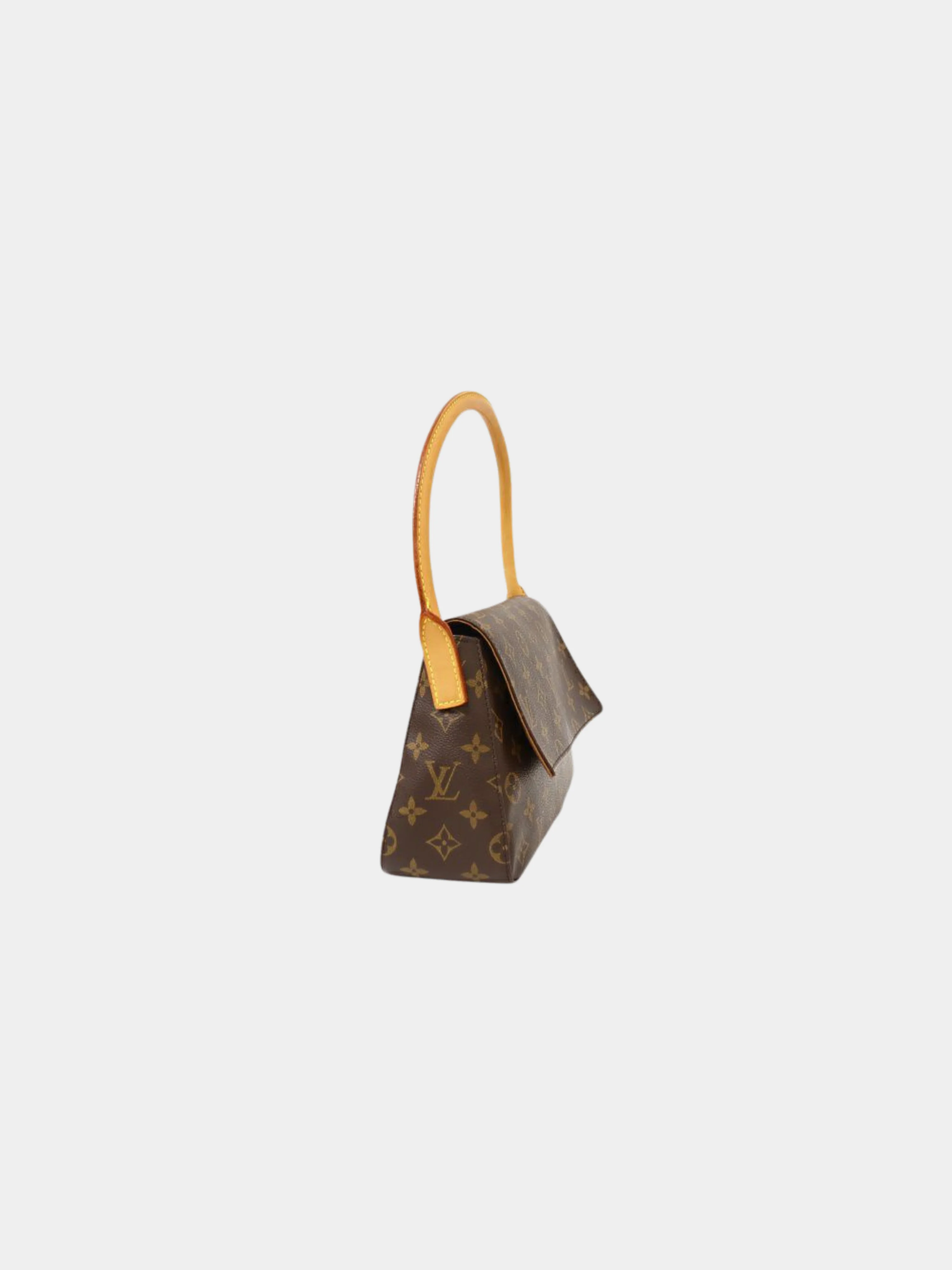 Louis Vuitton 2000s Brown Monogram Mini Looping Bag - Image 3