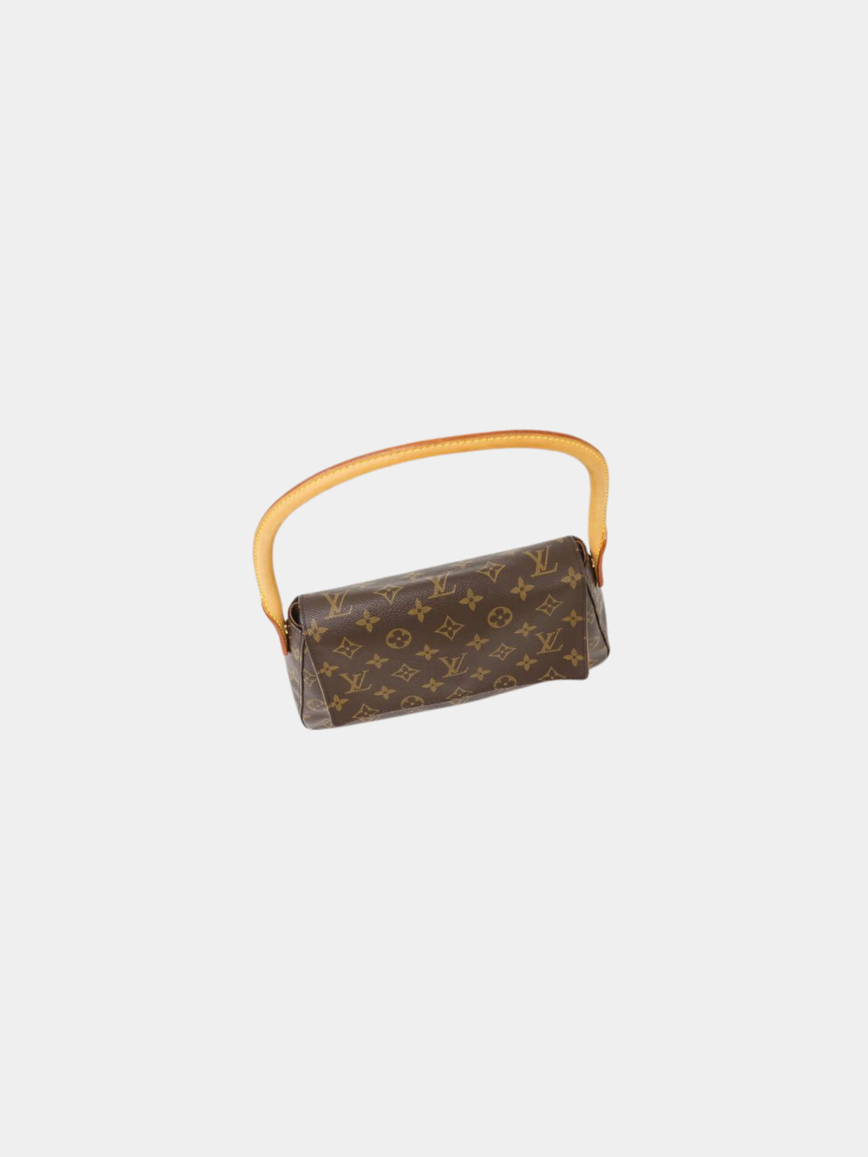 Louis Vuitton 2000s Brown Monogram Mini Looping Bag - Image 5