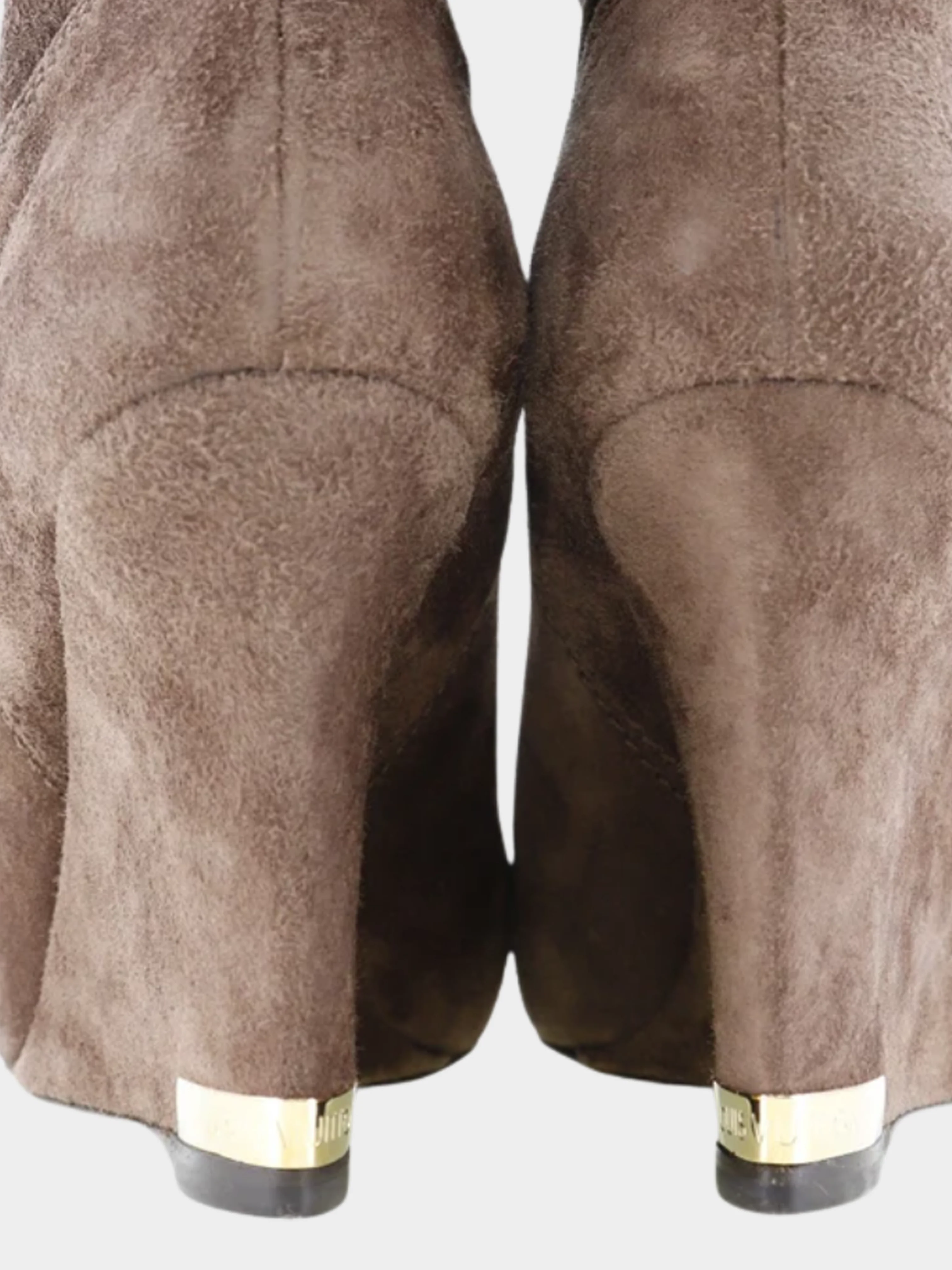 Louis Vuitton 2000s Brown Suede Ankle Boots - Image 4