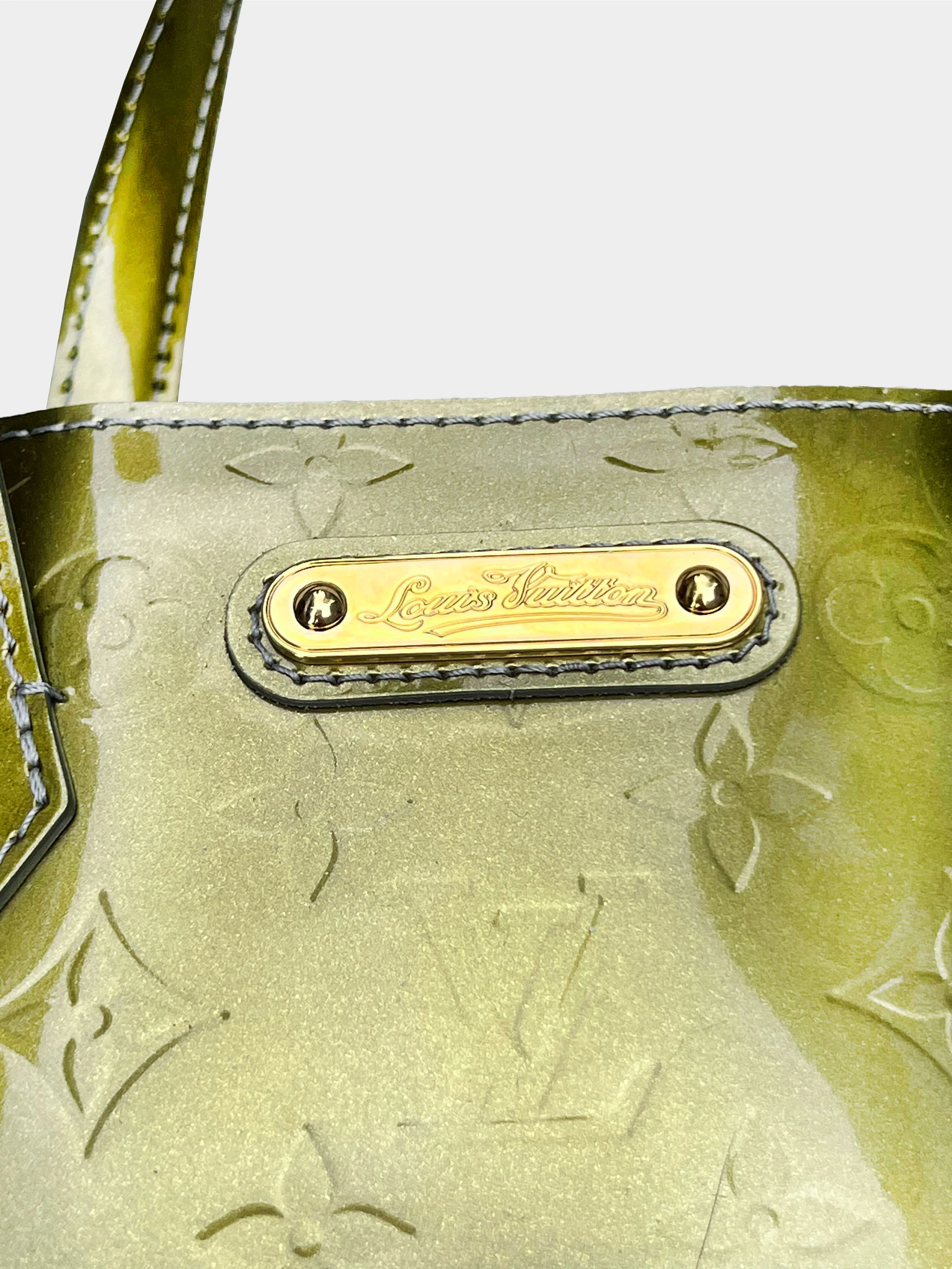 Louis Vuitton 2000s Green Monogram Vernis Wilshire PM - Image 3