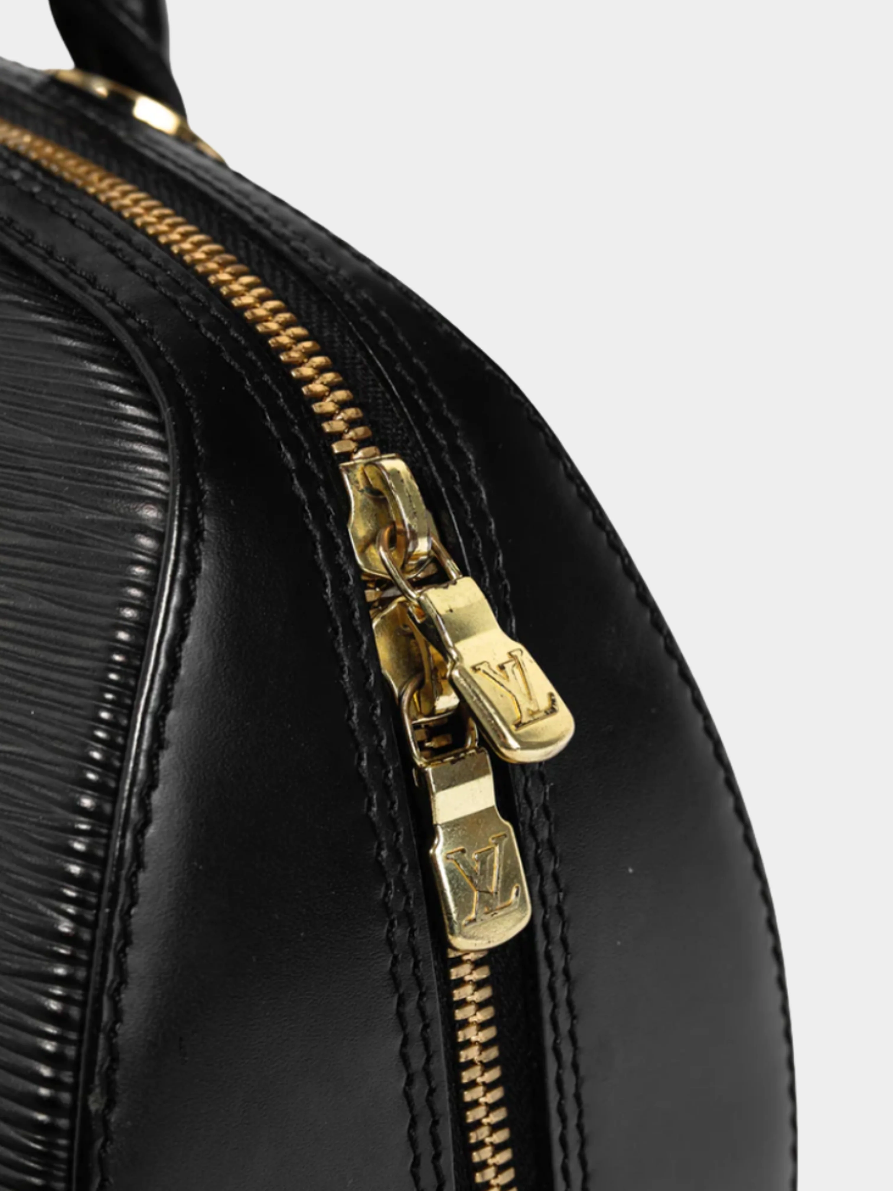 Louis Vuitton 2000s Jasmin Black Epi Leather Top-Handle Bag - Image 5