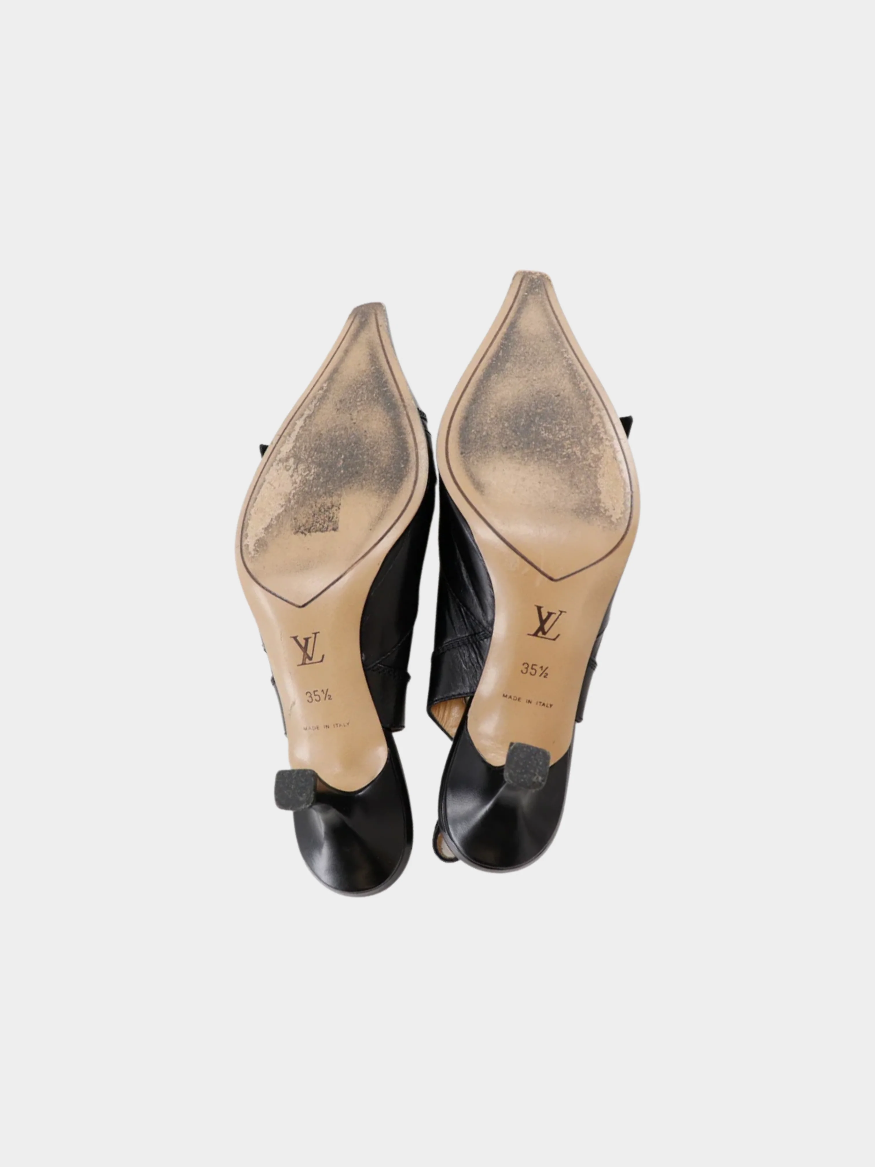 Louis Vuitton 2000s Logo Pointed Toe Pumps - Image 6