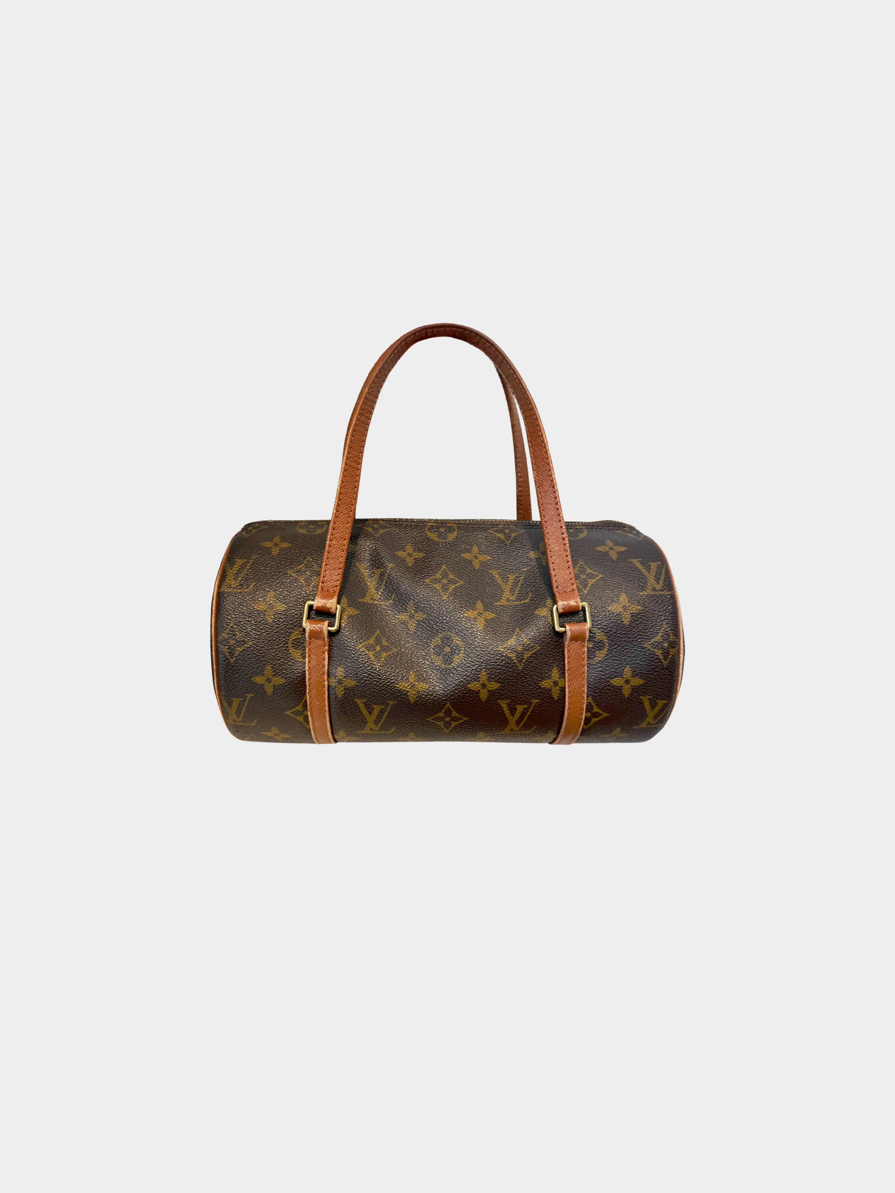 Louis Vuitton 2000s Monogram Coated Canvas Papillon Barrel Bag - Image 2