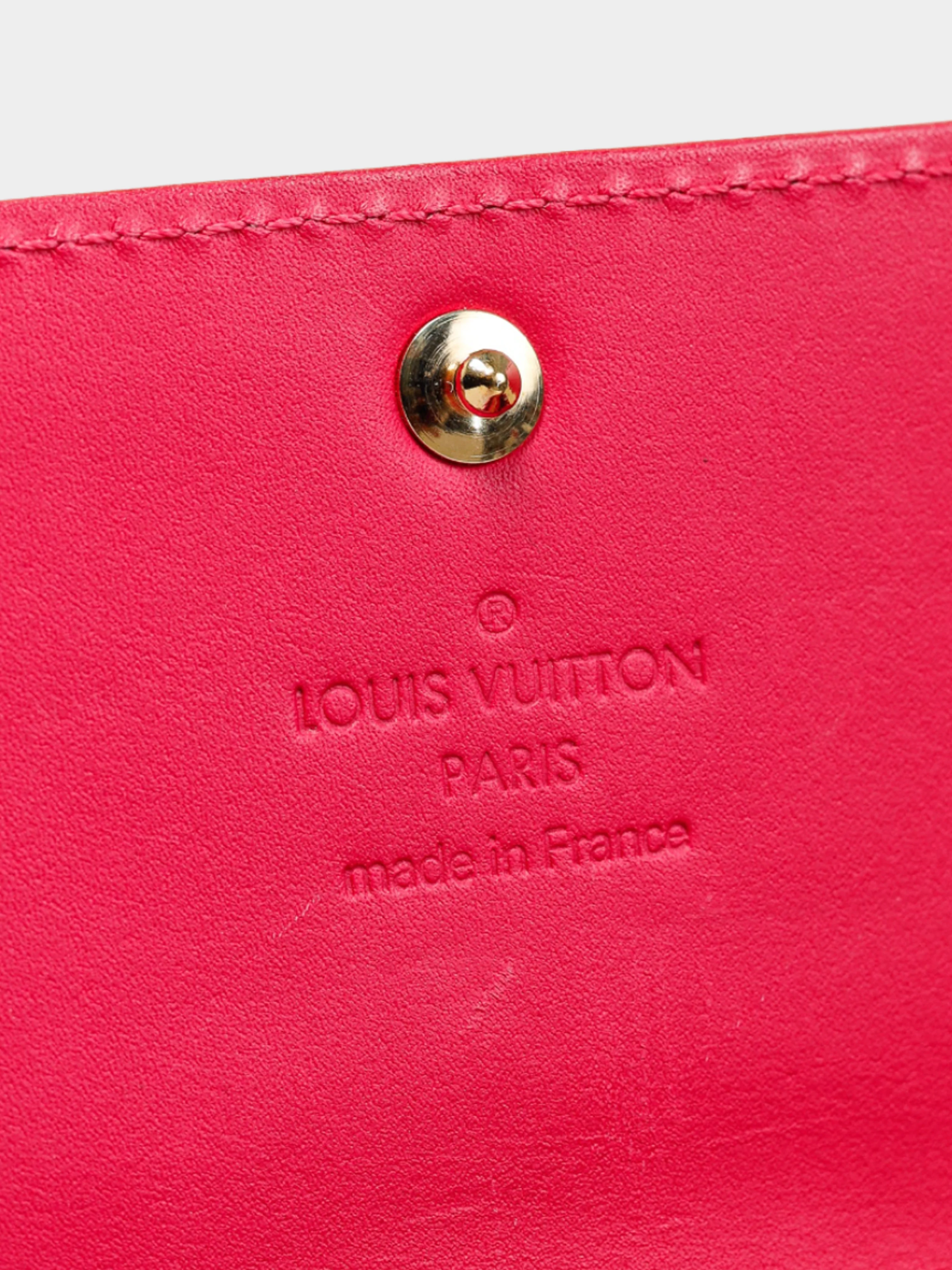 Louis Vuitton 2000s Sarah Rose Pop Monogram Vernis Leather Wallet - Image 4