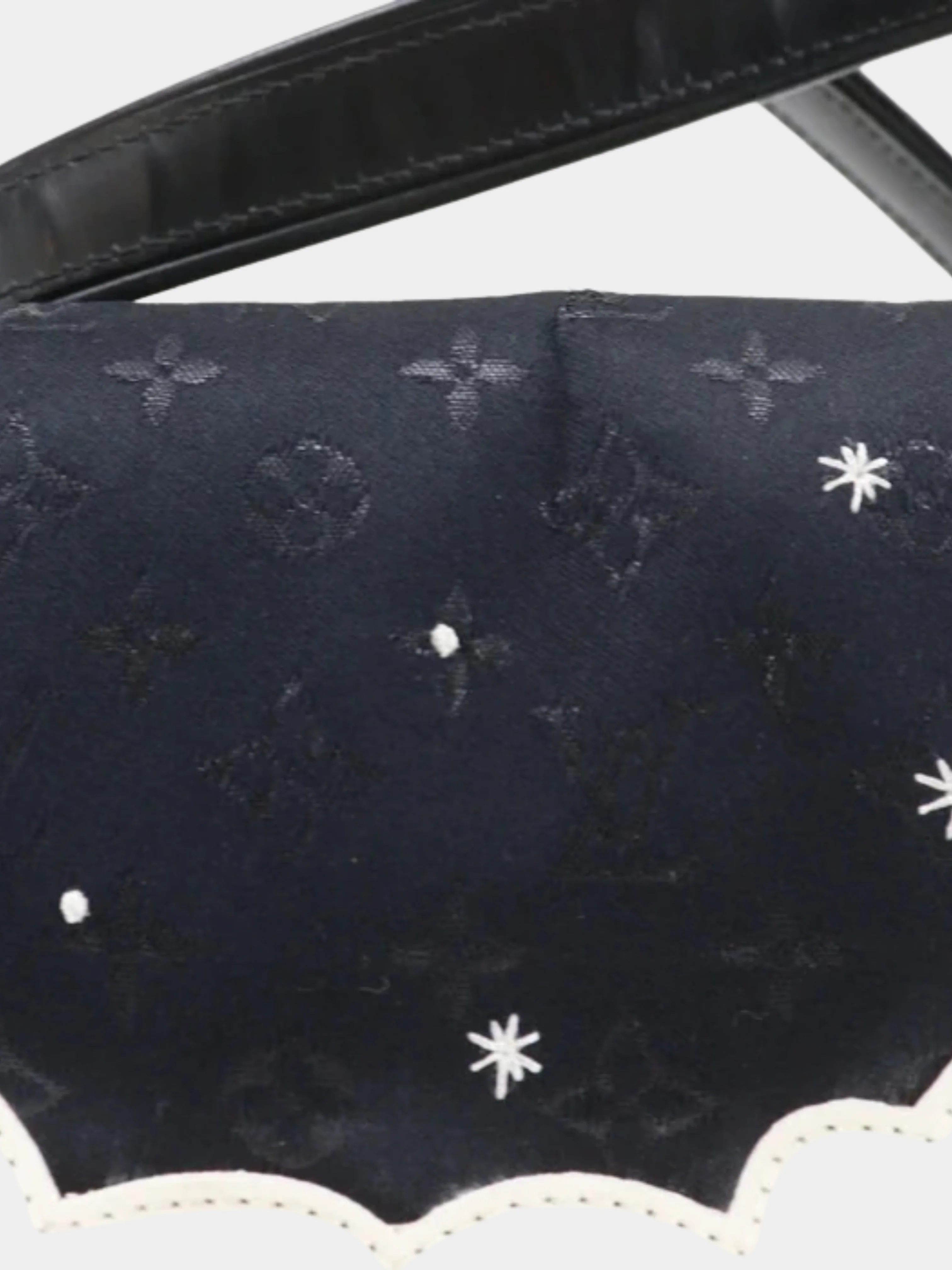 Louis Vuitton 2002 Black Monogram Satin Vernis Musette Shoulder Bag - Image 4