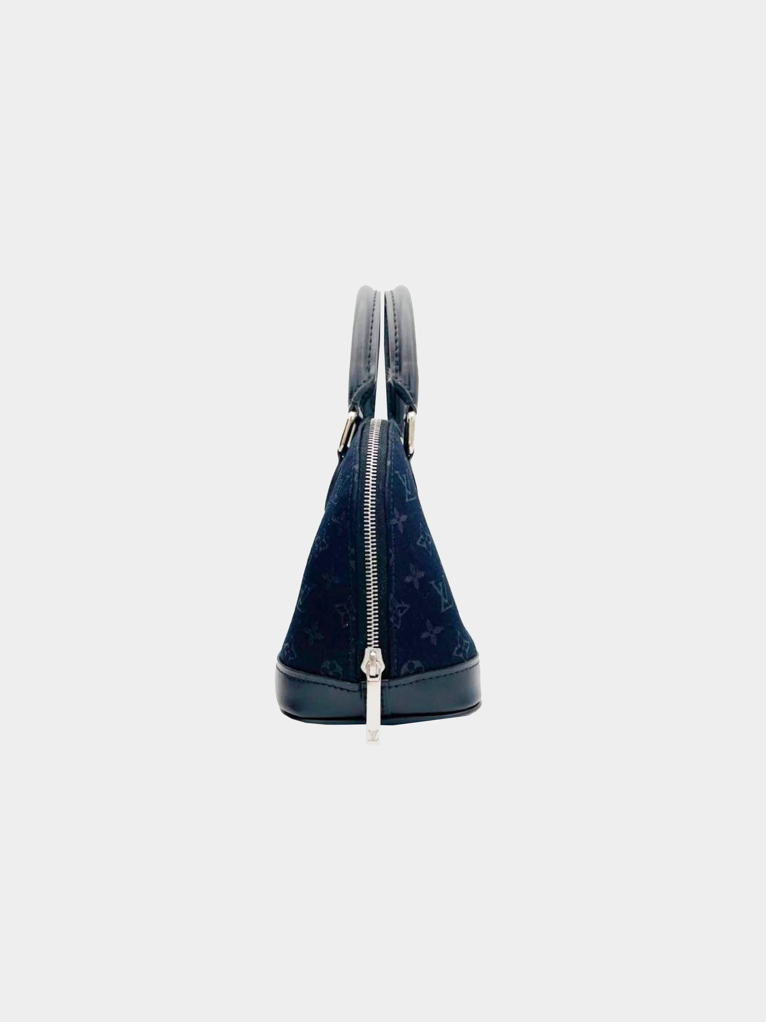Louis Vuitton 2002 Satin Midnight Mini Alma - Image 4
