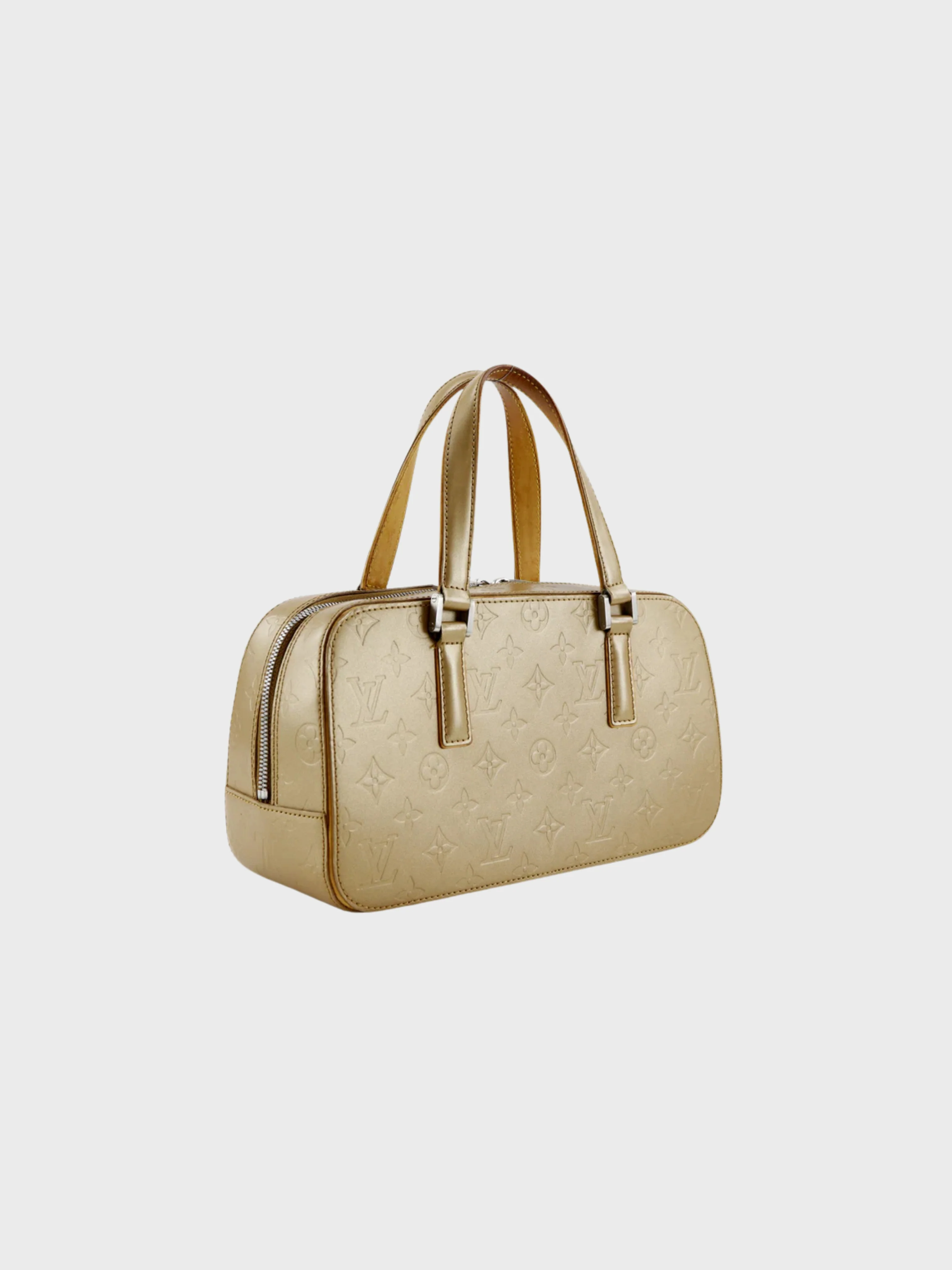 Louis Vuitton 2003 Ambre Gold Monogram Mat Shelton Handbag - Image 3