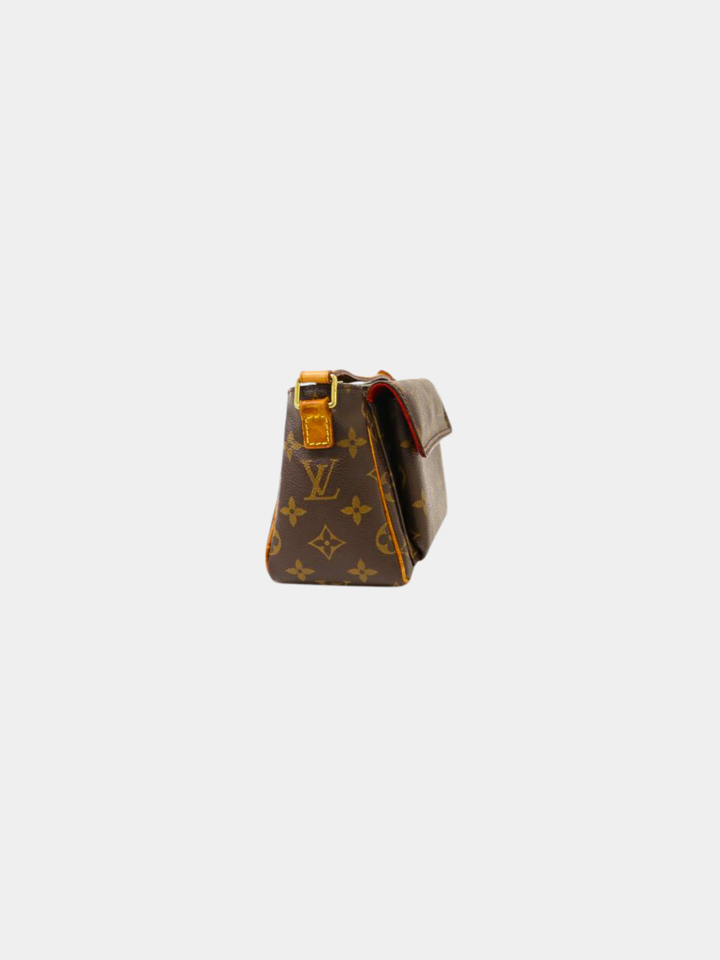 Louis Vuitton 2004 Brown Monogram PVC × Leather Vivacite PM Bag - Image 3