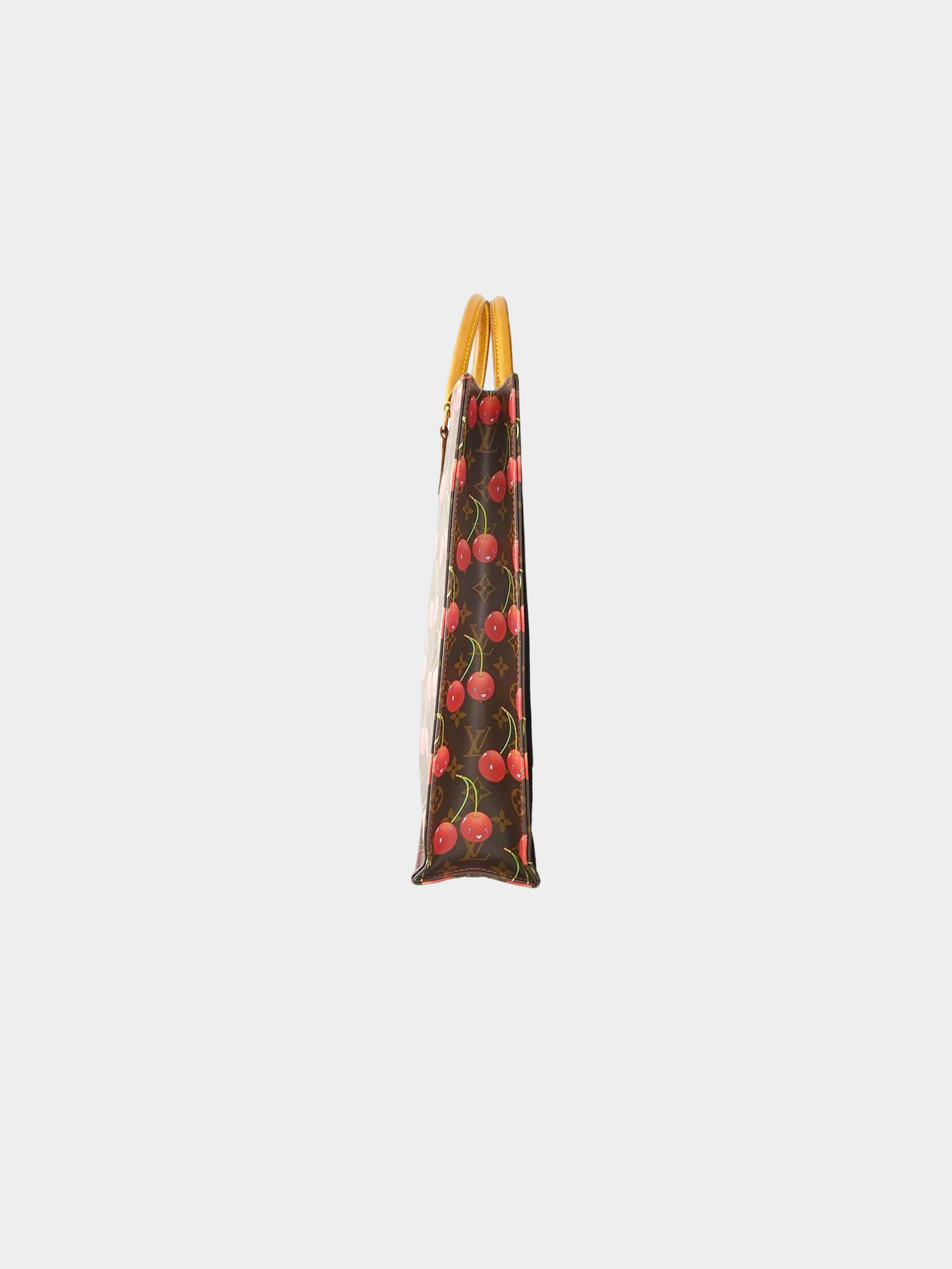 Louis Vuitton 2005 Cherry Murakami Sac Plat Tote Bag - Image 2