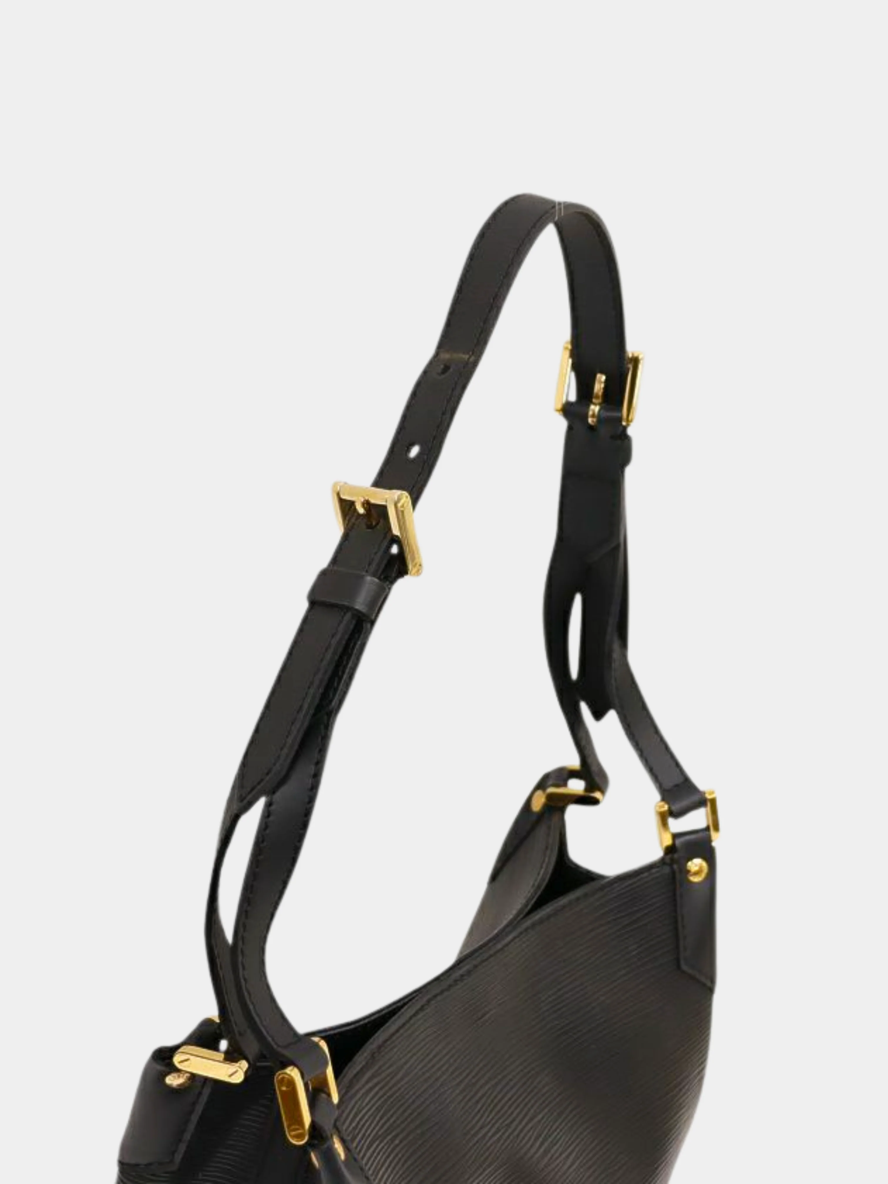 Louis Vuitton 2005 Noir Epi Leather Mandara PM Bag - Image 5