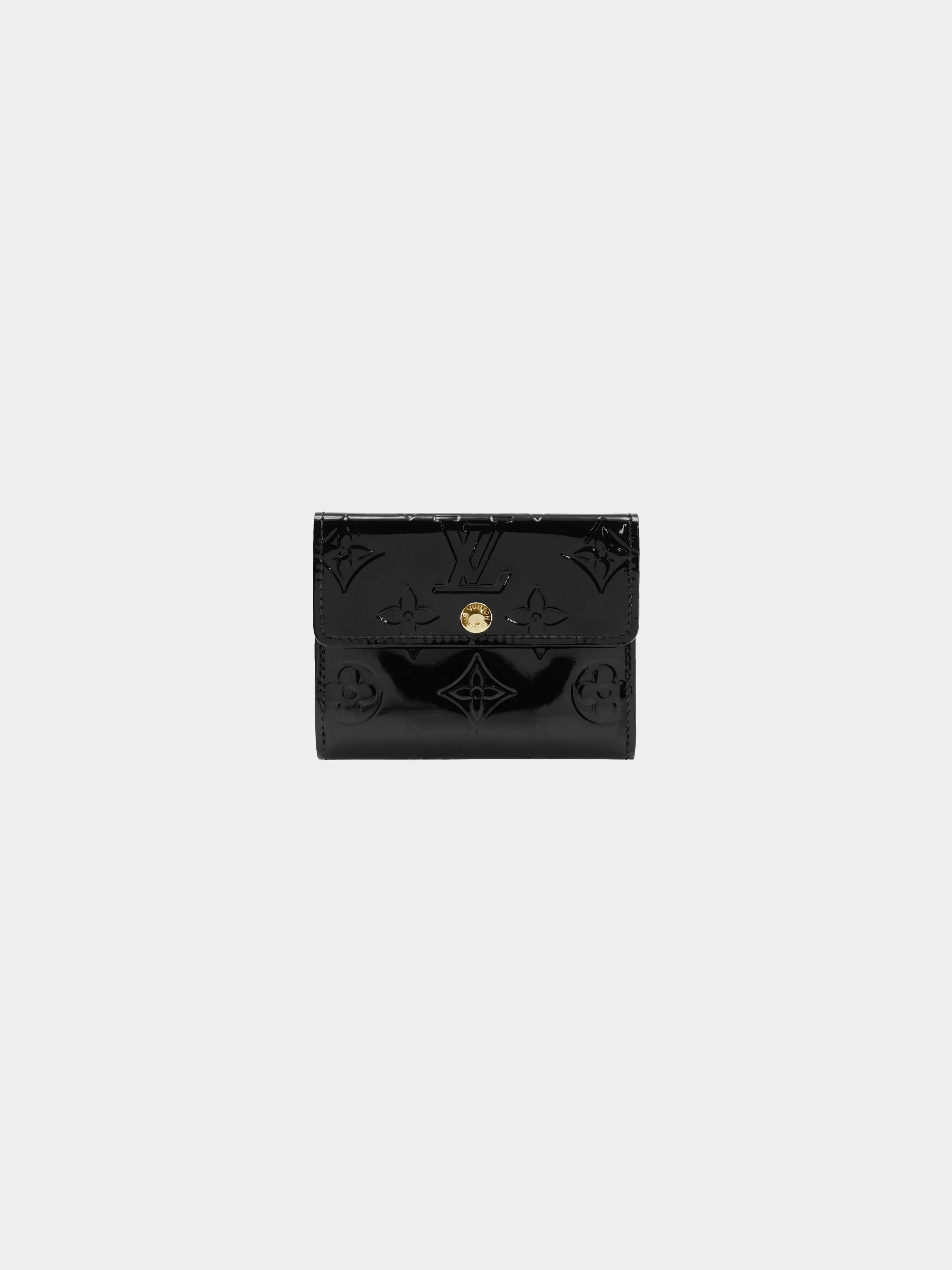 Louis Vuitton 2007 Black Vernis Monogram Ludlow Wallet