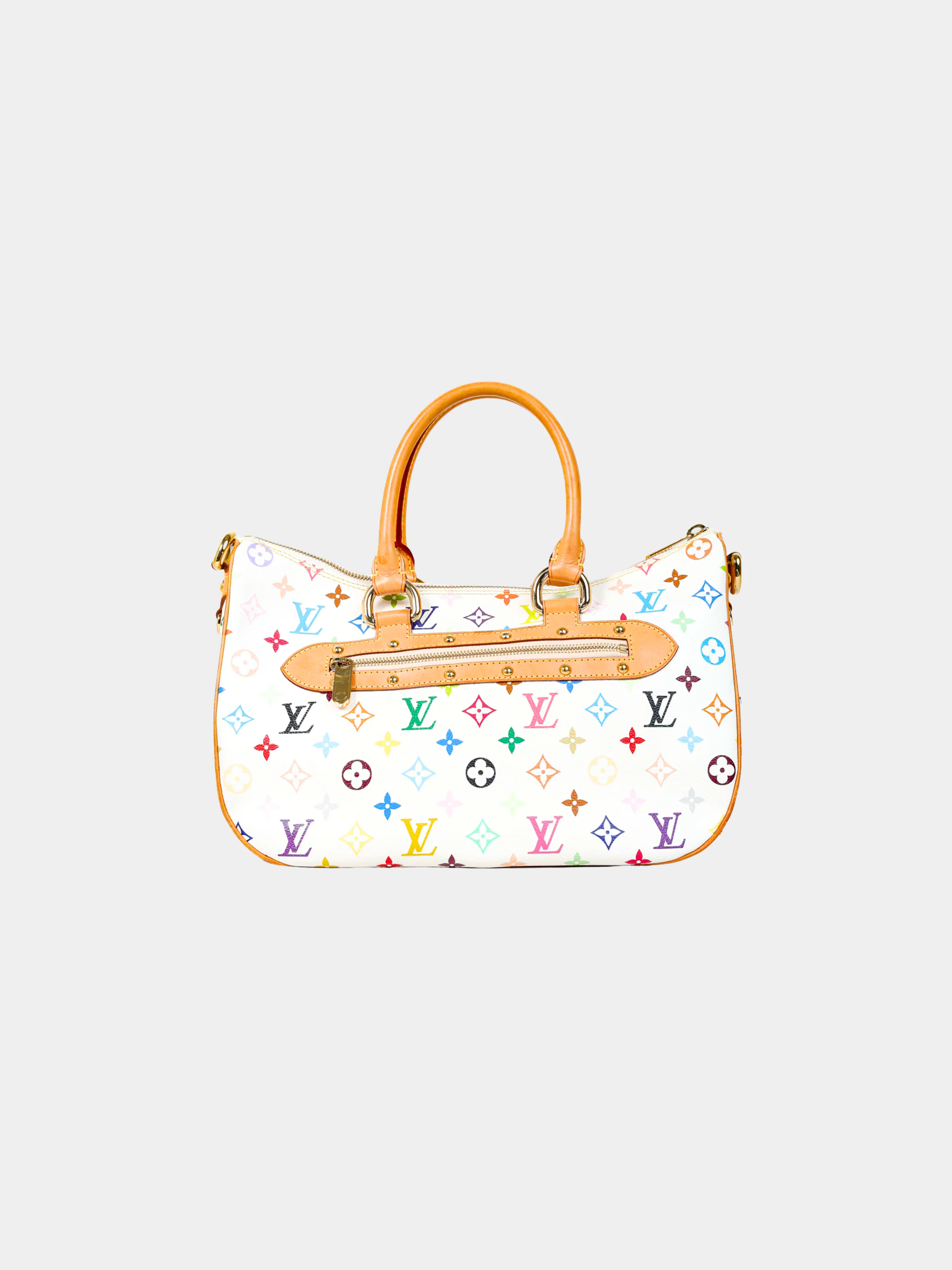 Louis Vuitton 2007 Takashi Murakami White Multicolor Rita Monogram Bag - Image 2