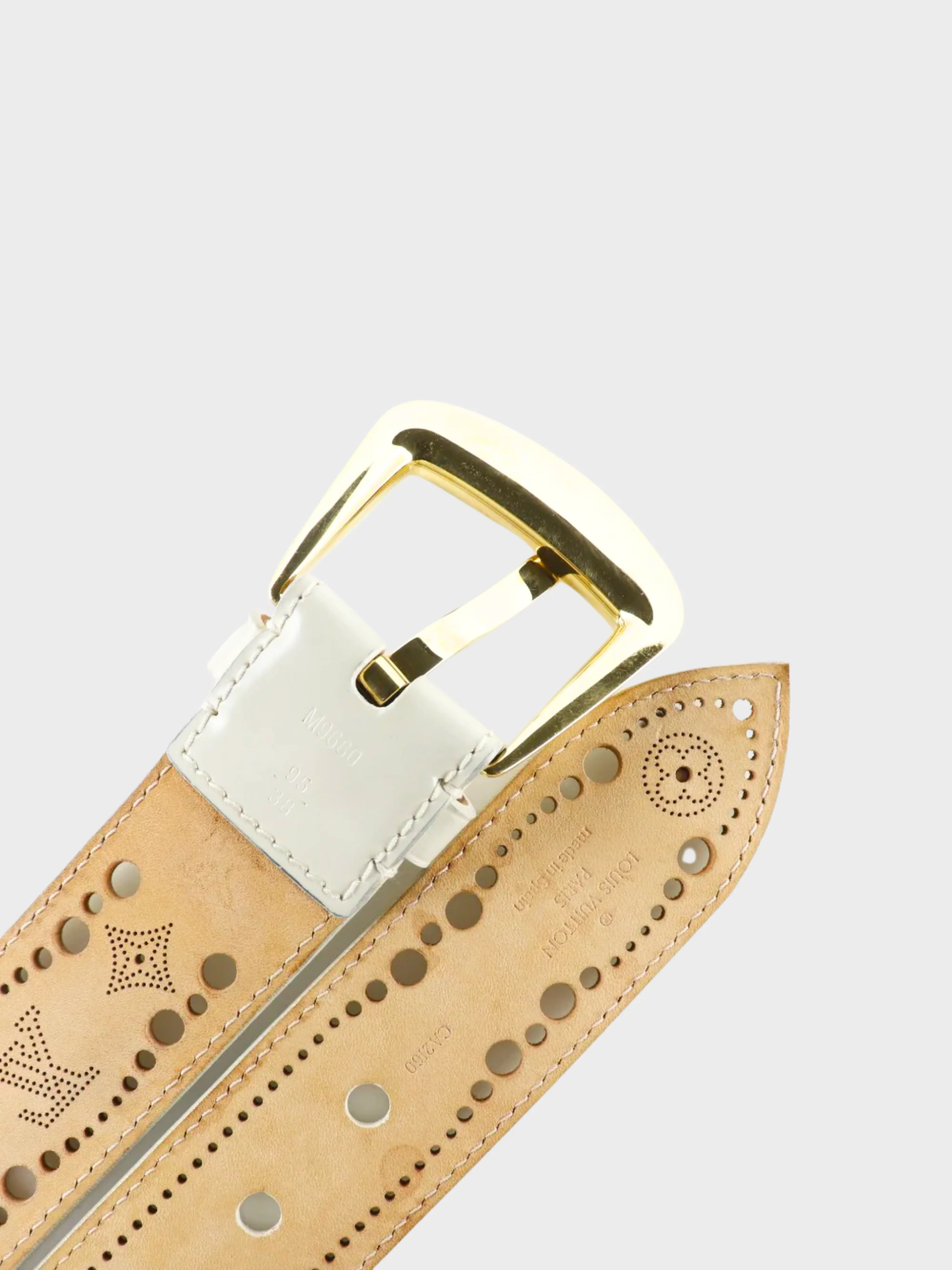 Louis Vuitton 2010 Beige Santur Phoenix Belt - Image 3