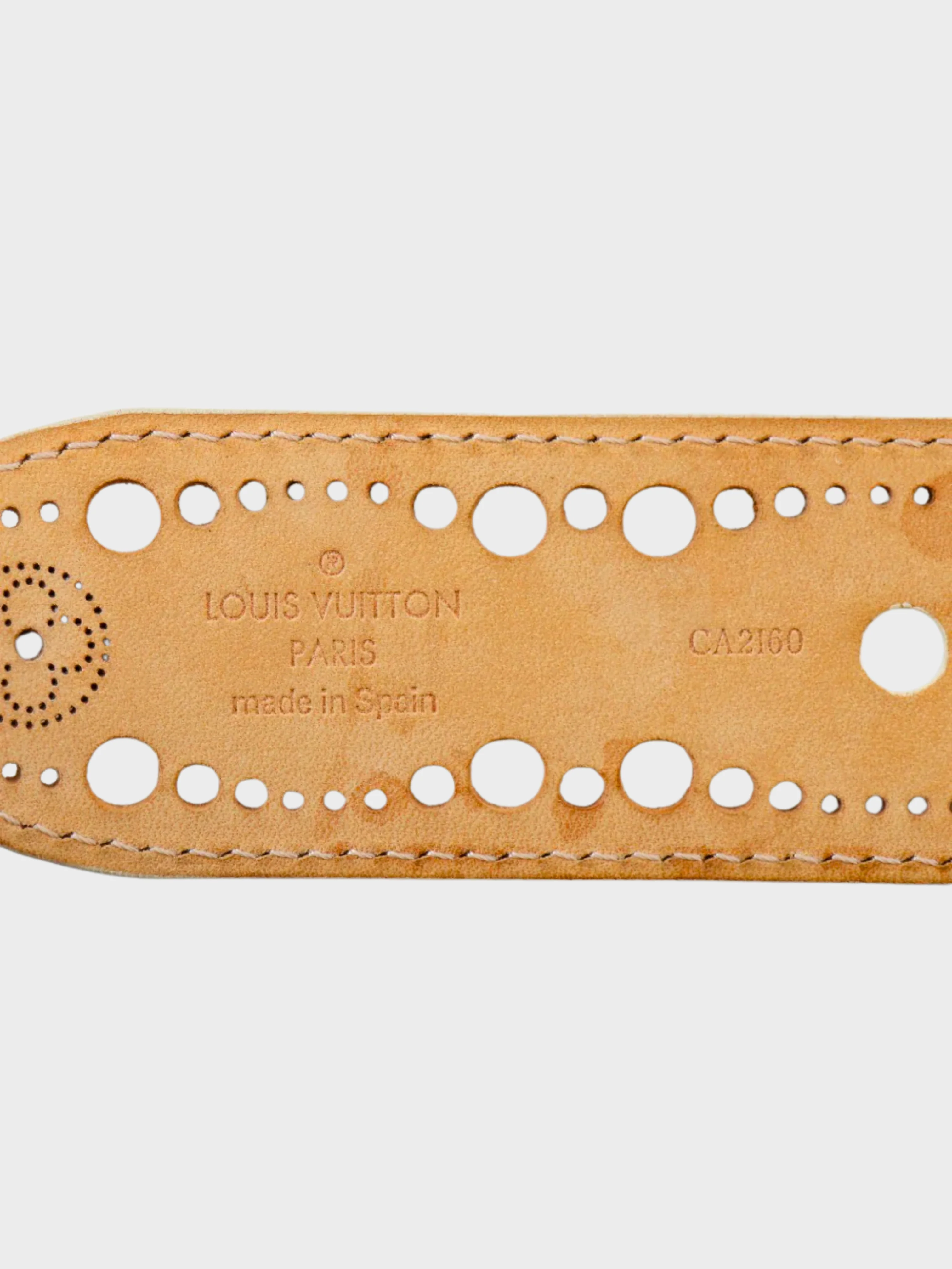 Louis Vuitton 2010 Beige Santur Phoenix Belt - Image 5