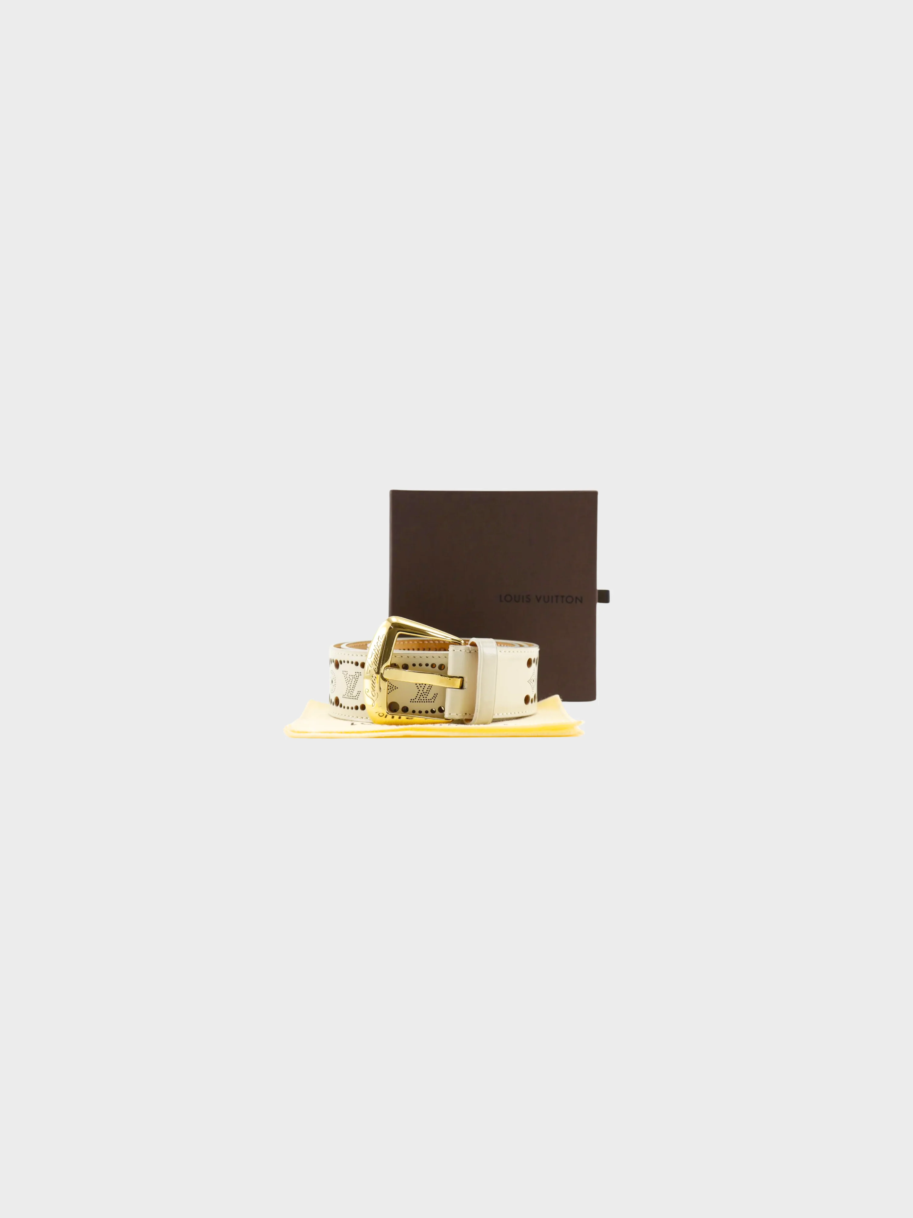 Louis Vuitton 2010 Beige Santur Phoenix Belt - Image 7