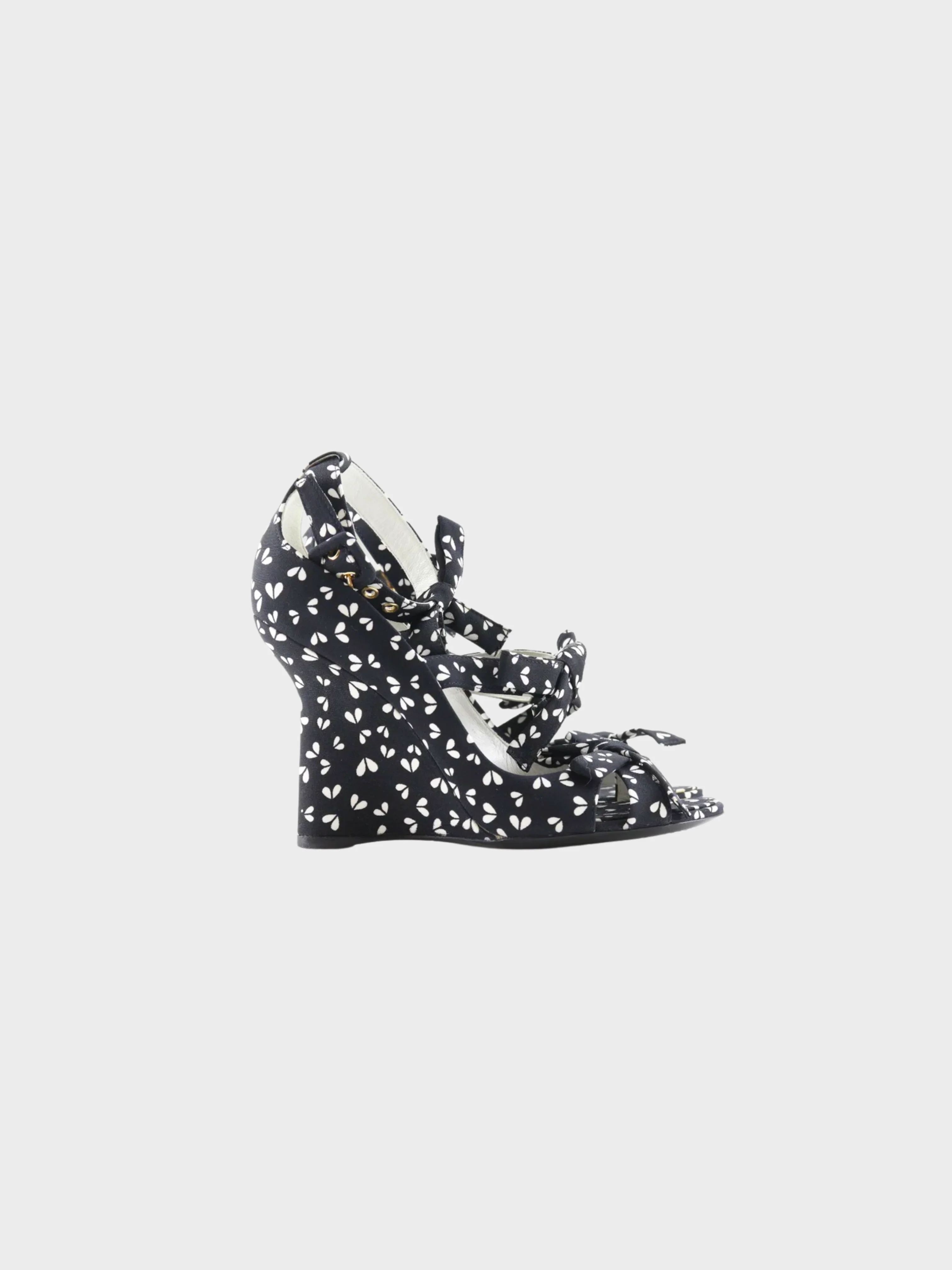Louis Vuitton 2010s Black Silk Midi Dress and Sandals Set - Image 4