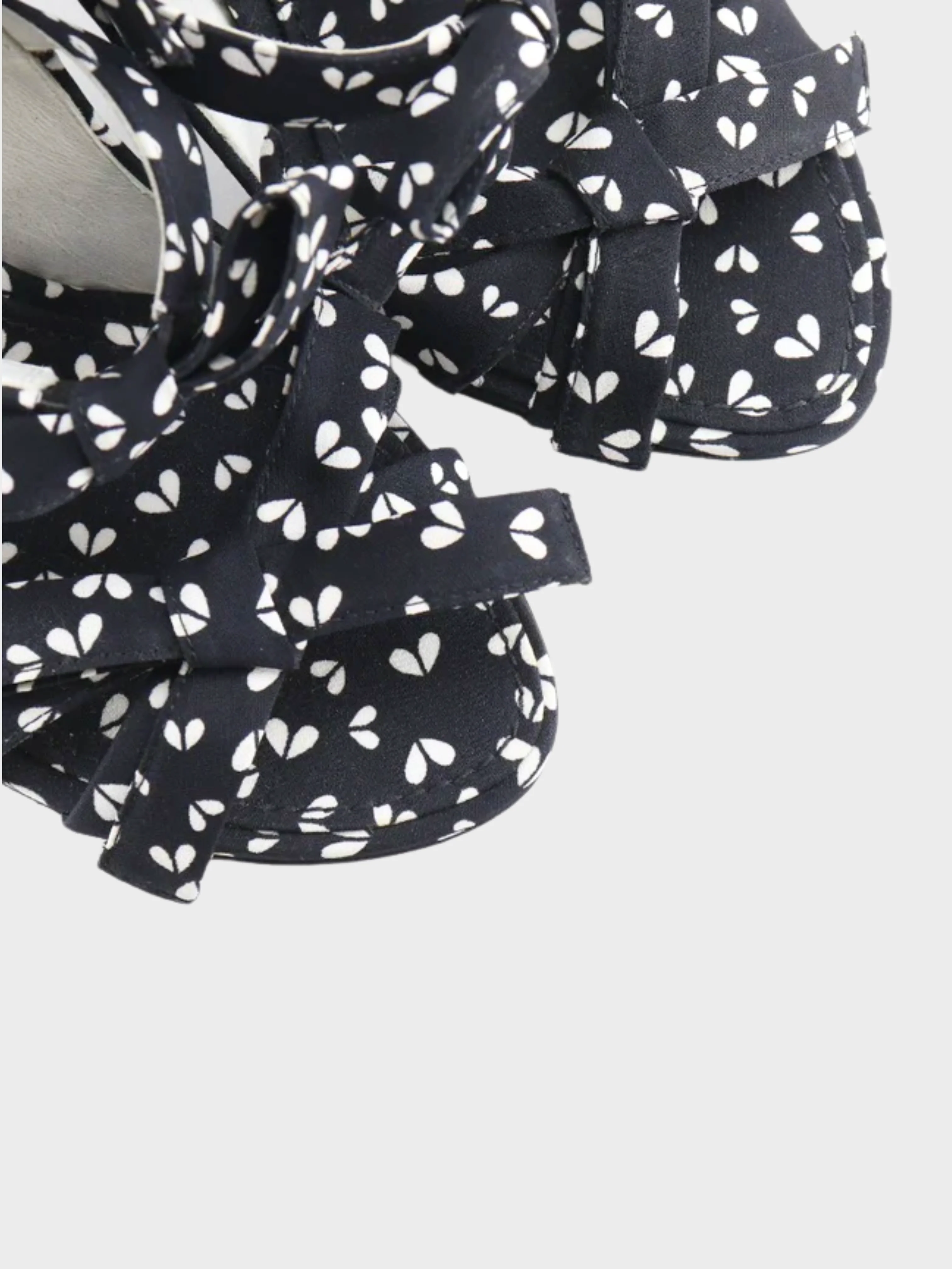 Louis Vuitton 2010s Black Silk Midi Dress and Sandals Set - Image 6