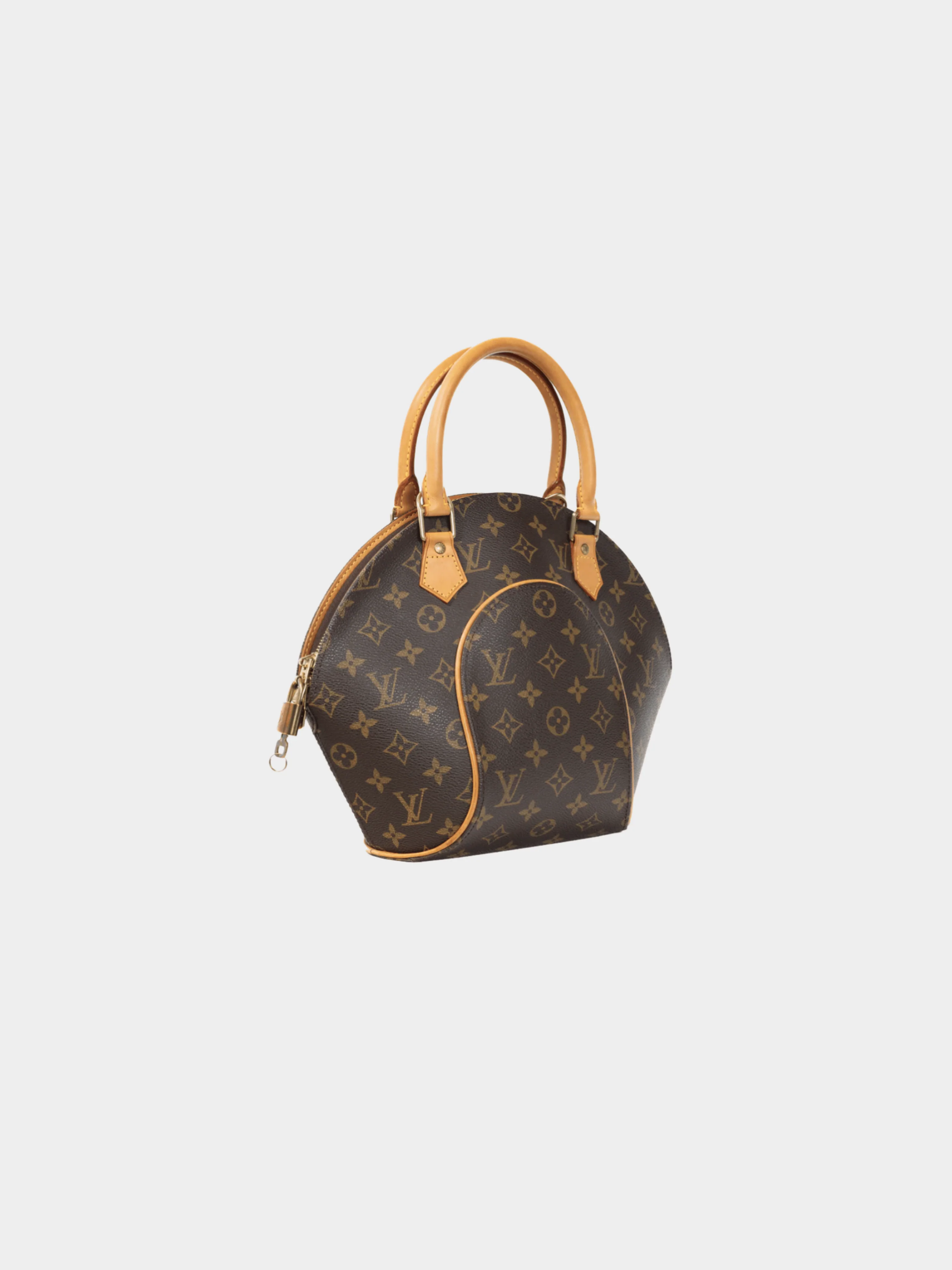 Louis Vuitton 2010s Ellipse PM Monogram Canvas Structured Handbag - Image 3